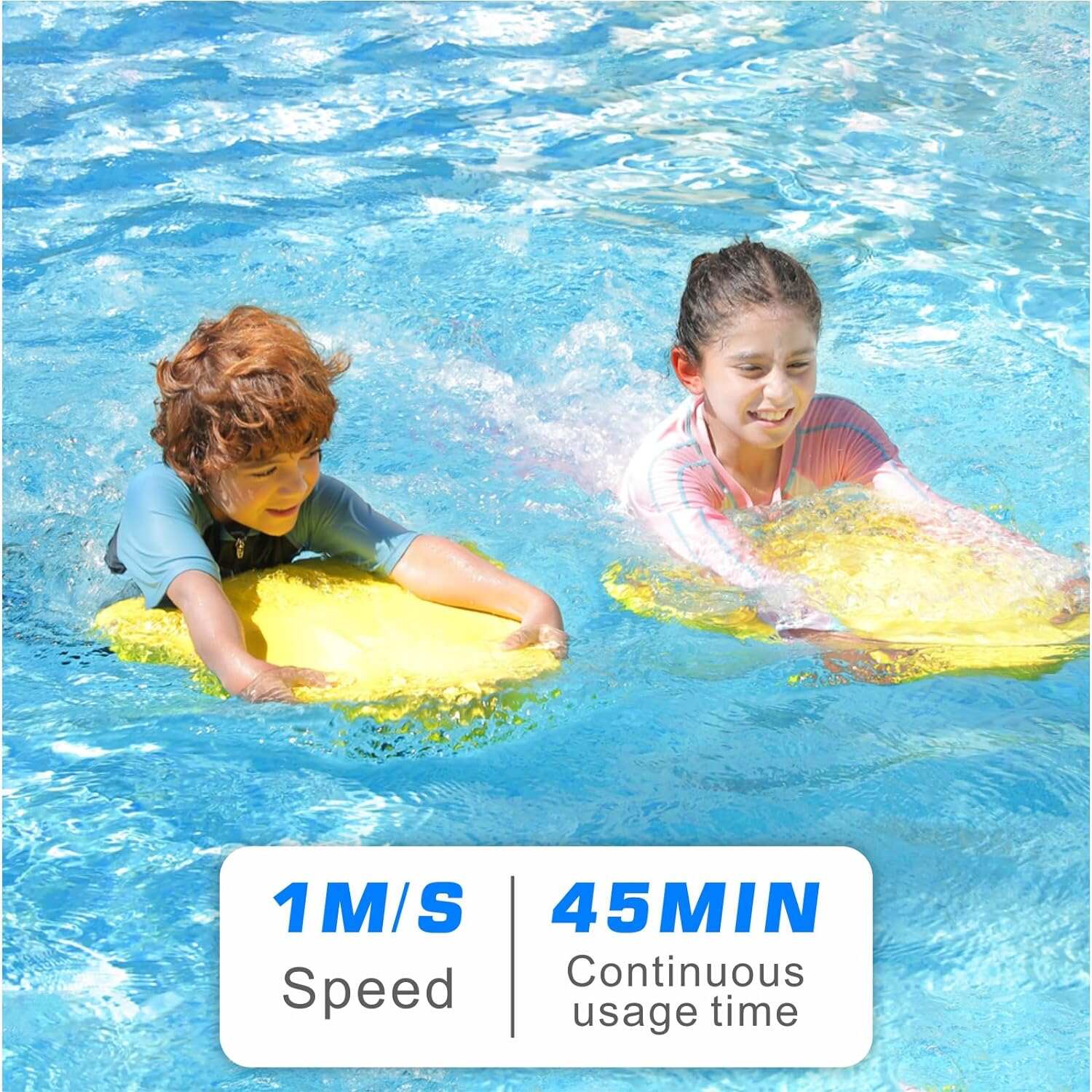 Electric Swimming Kickboard Scooter, Dual Motor Swimming Scooter,Maximum Speed 1M/s,45 Minutes,Summer Swimming Pool Toys, Idea Gifts for Kids.
