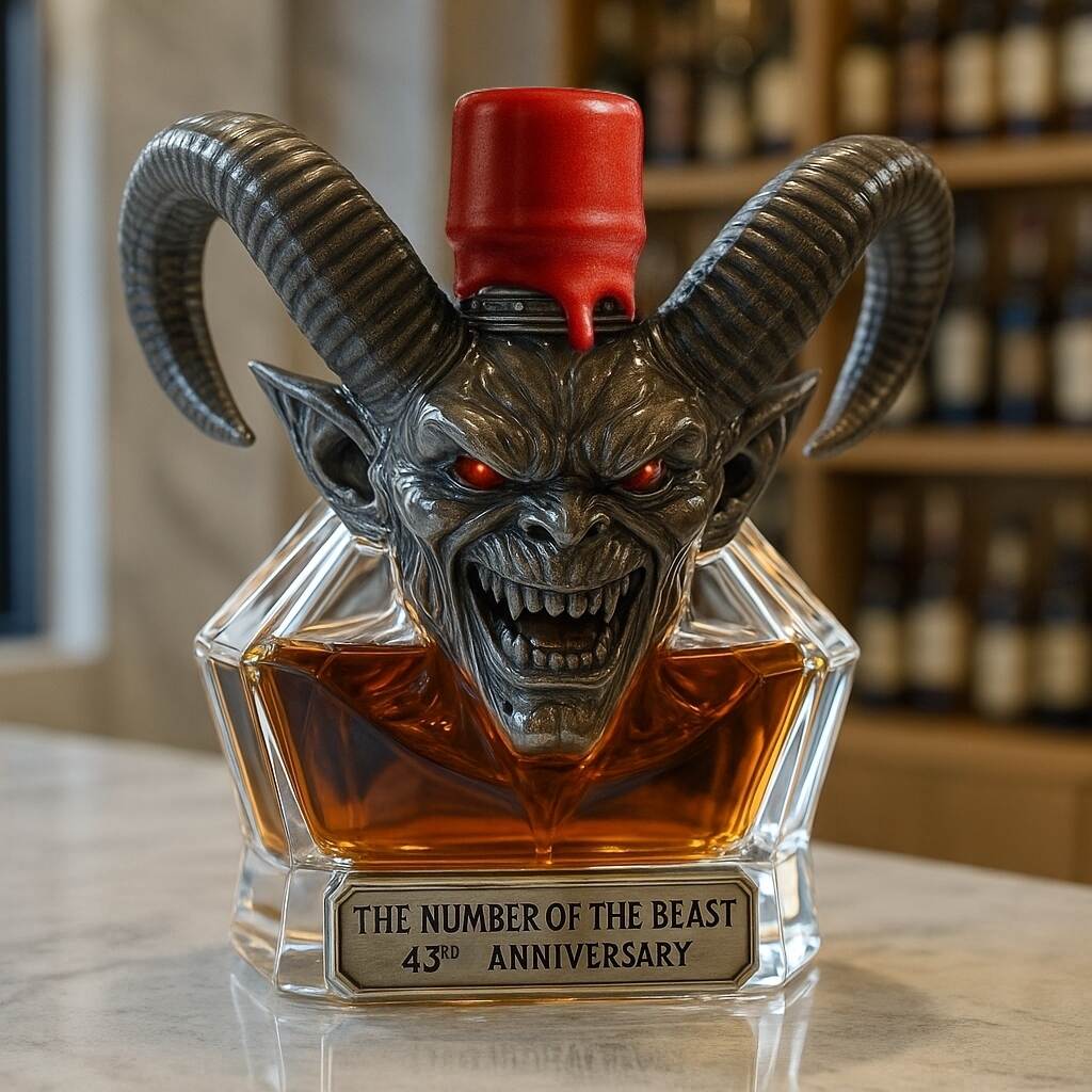 The Number of the Beast – 43rd Anniversary Whiskey Bottle