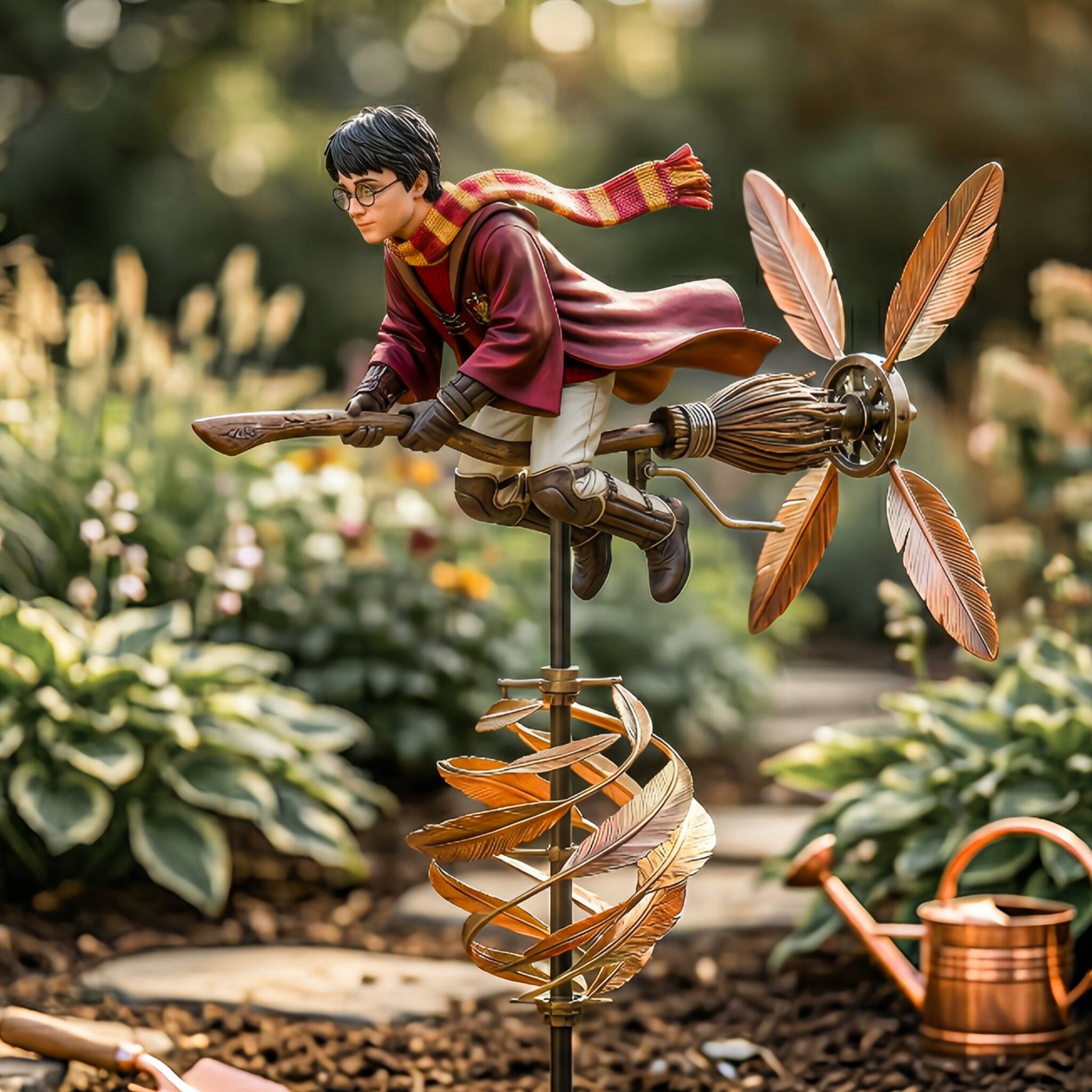 🧹 Wizard Flying Wind Spinner