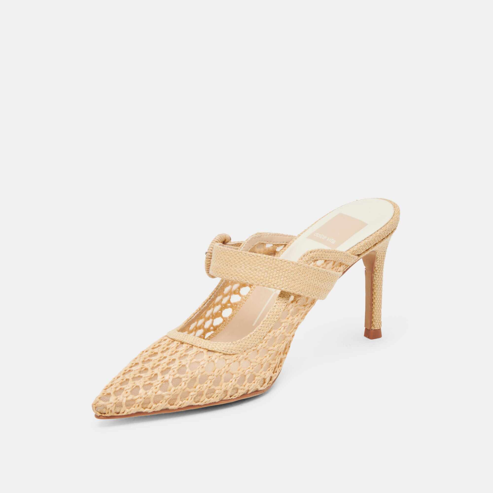 KEEKEE HEELS LT NATURAL WOVEN RAFFIA