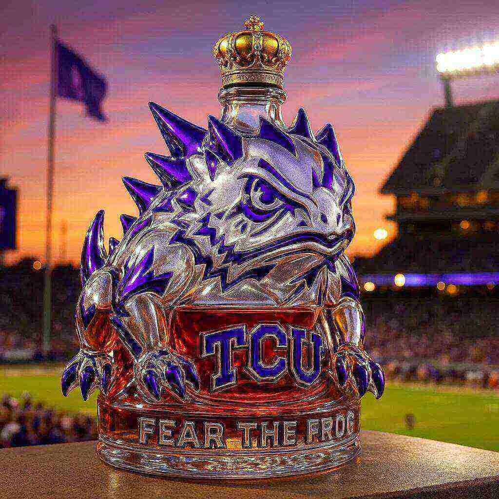 TCU Horned Frogs Limited Edition Whiskey Bottle