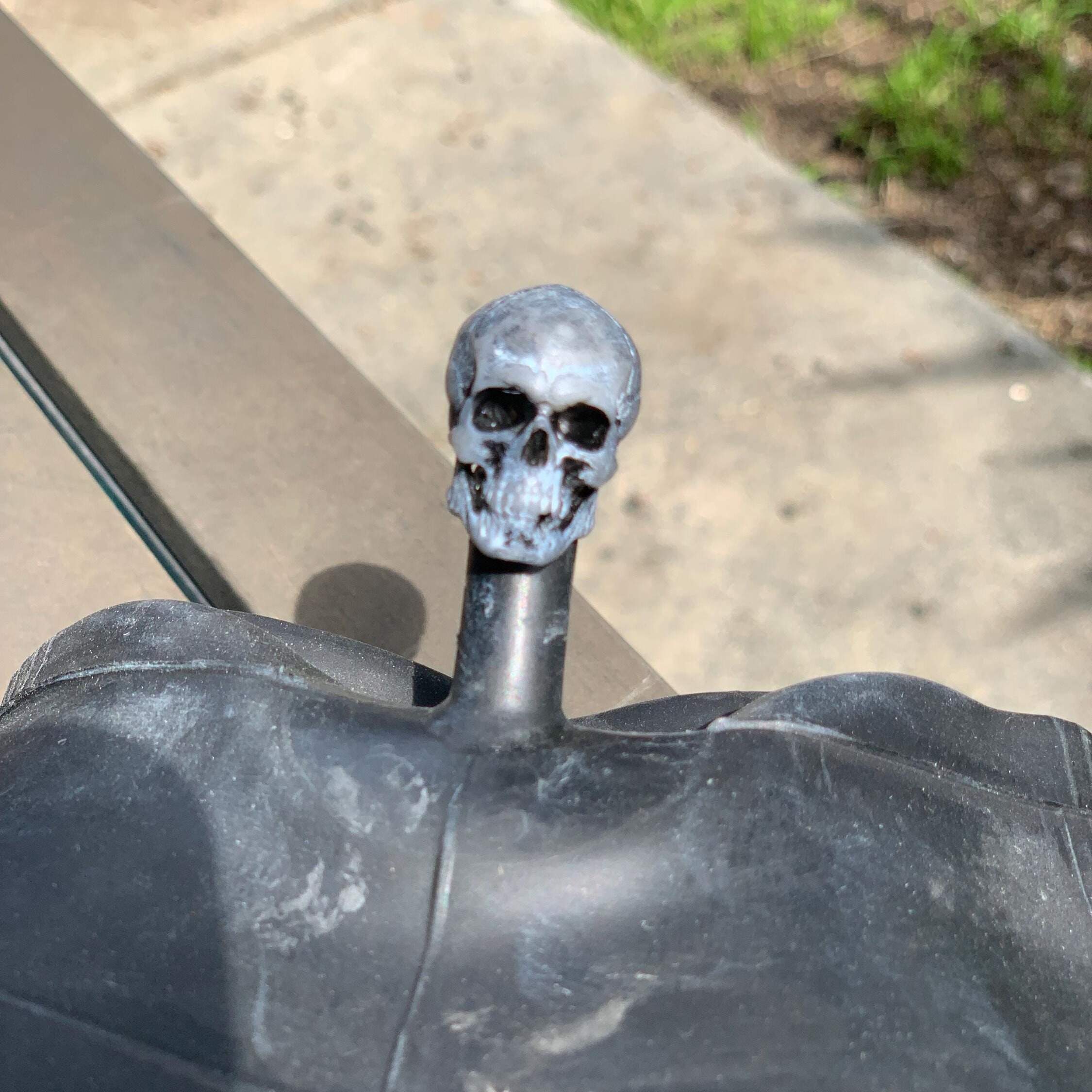 Skull Tire Valve Stem Caps Set