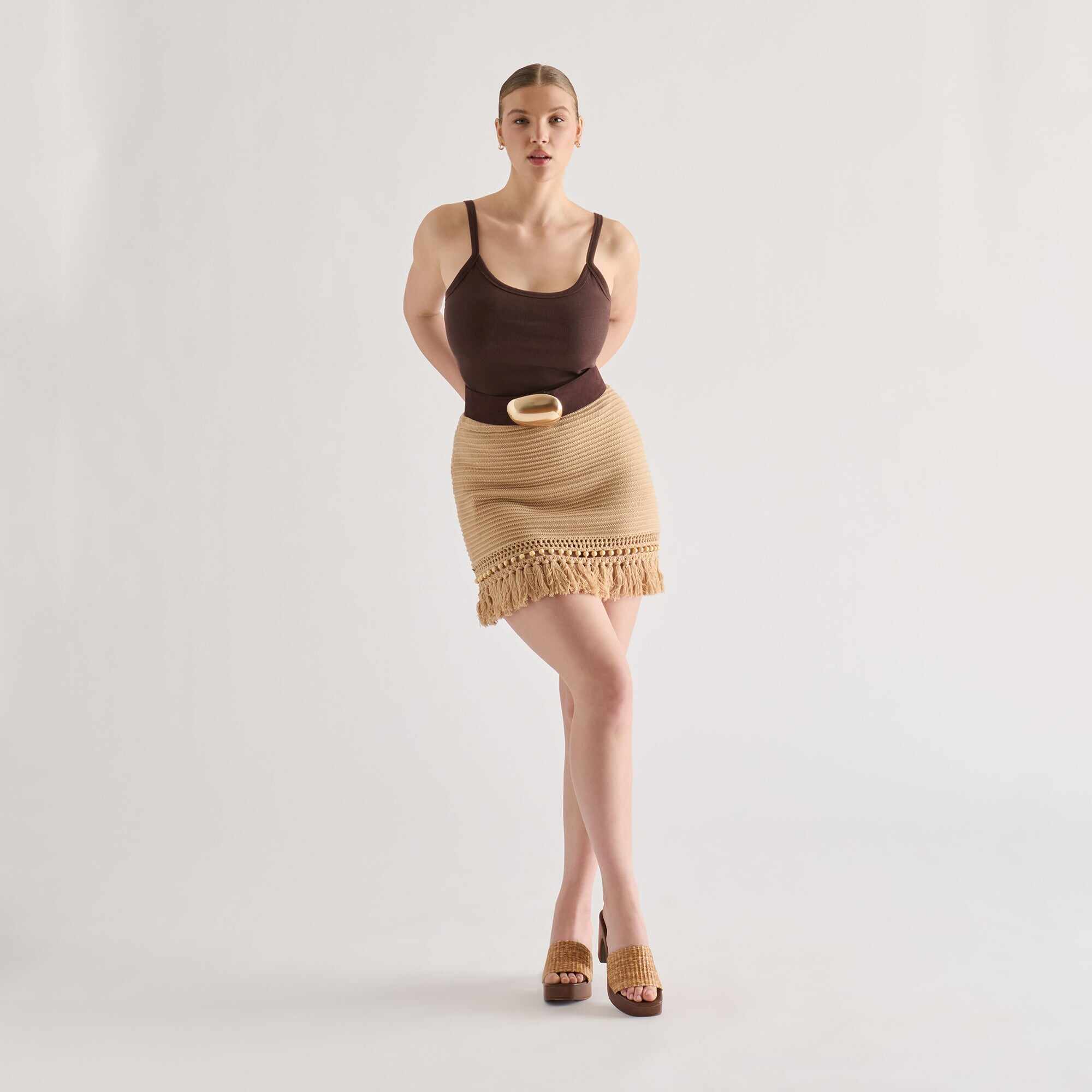 CELEST HEELS NATURAL RAFFIA