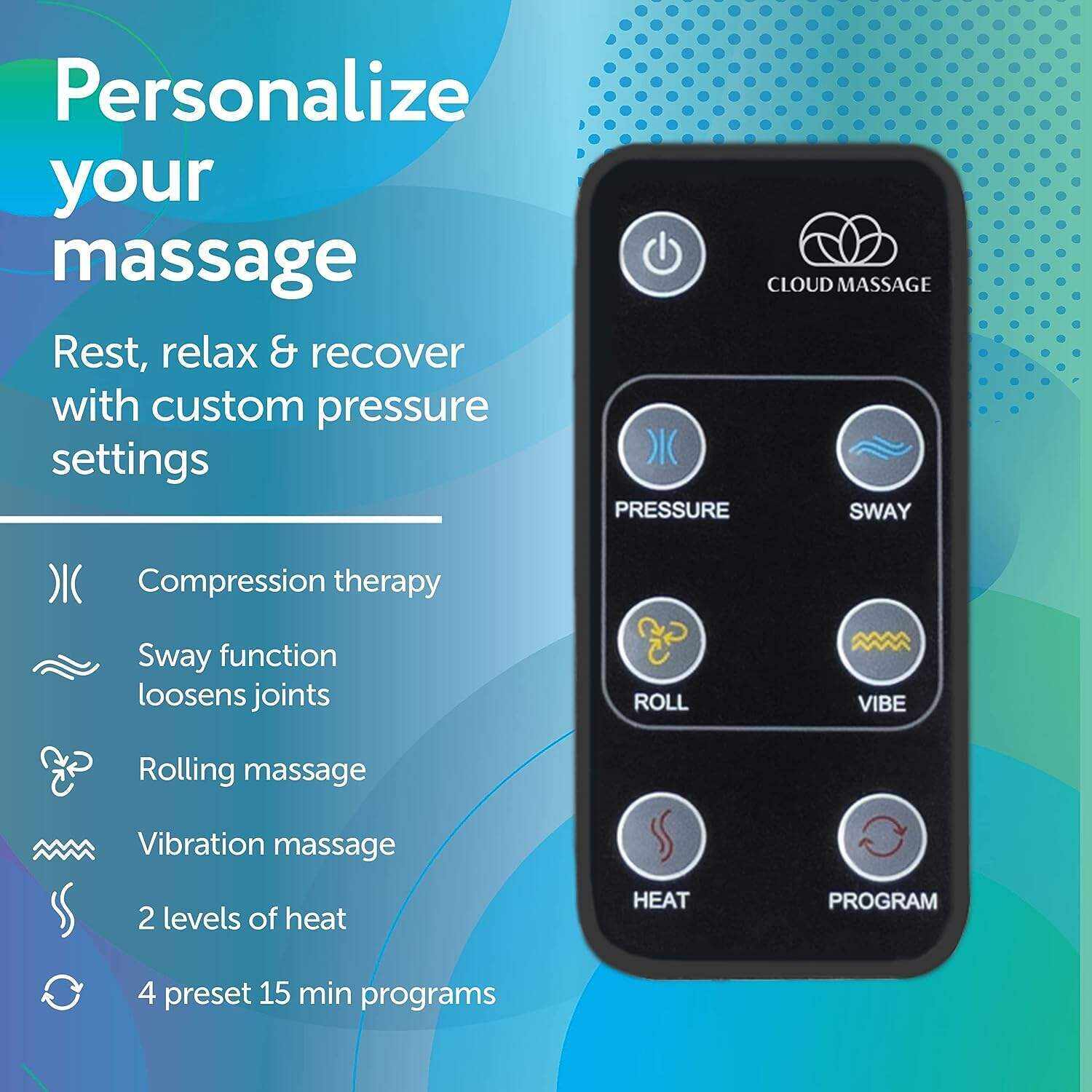Cloud Massage Shiatsu Foot Massager for Circulation and Pain Relief - Foot Massager Machine for Relaxation, Plantar Fasciitis Relief, Neuropathy, Heat Therapy - FSA/HSA Eligible (White - No Remote)