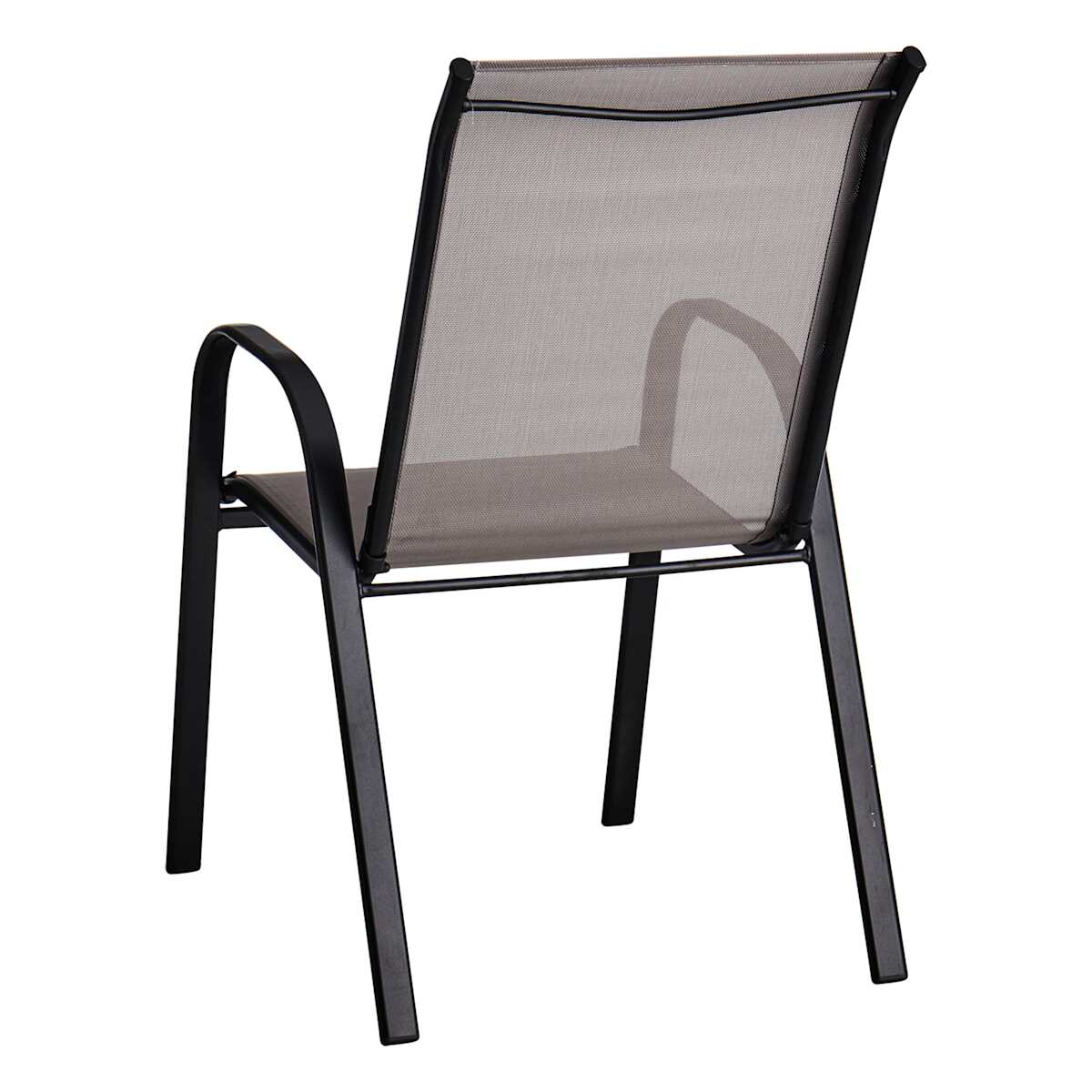 Stackable Sling Patio Chair, Grey