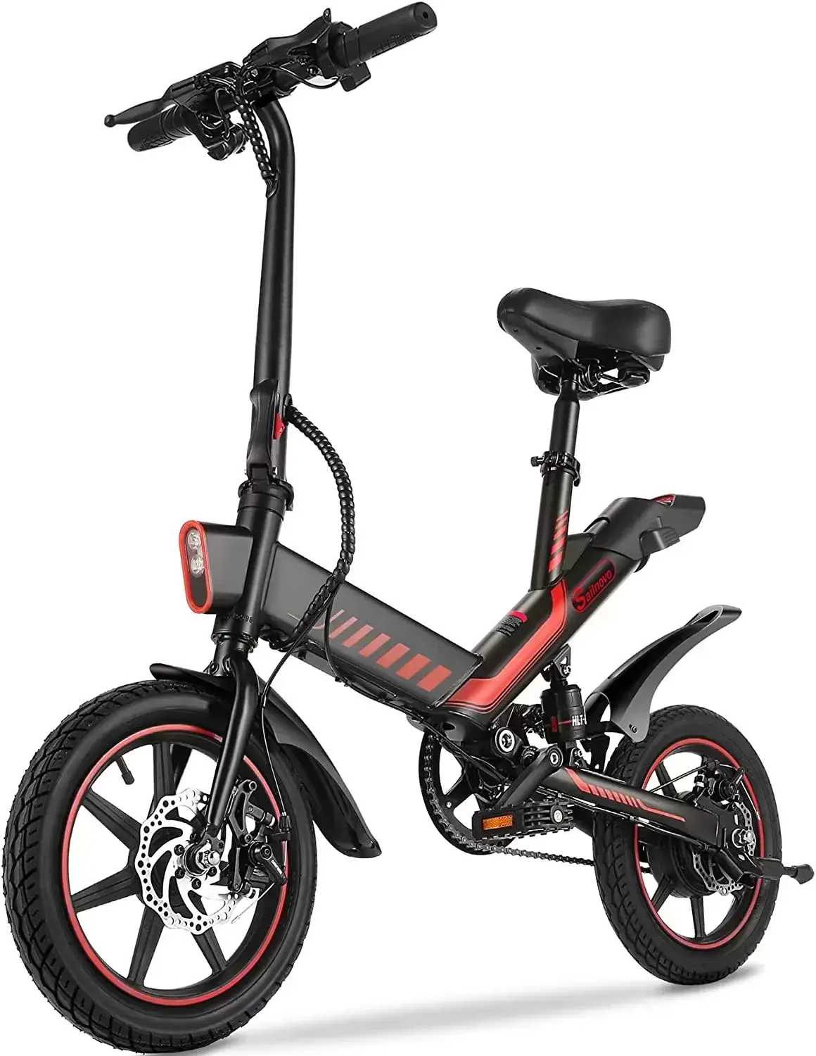 Sailnovo Electric Bike, Electric Bicycle with 18.5mph Electric Bikes for Adults Teens E Bike with Pedals, 14