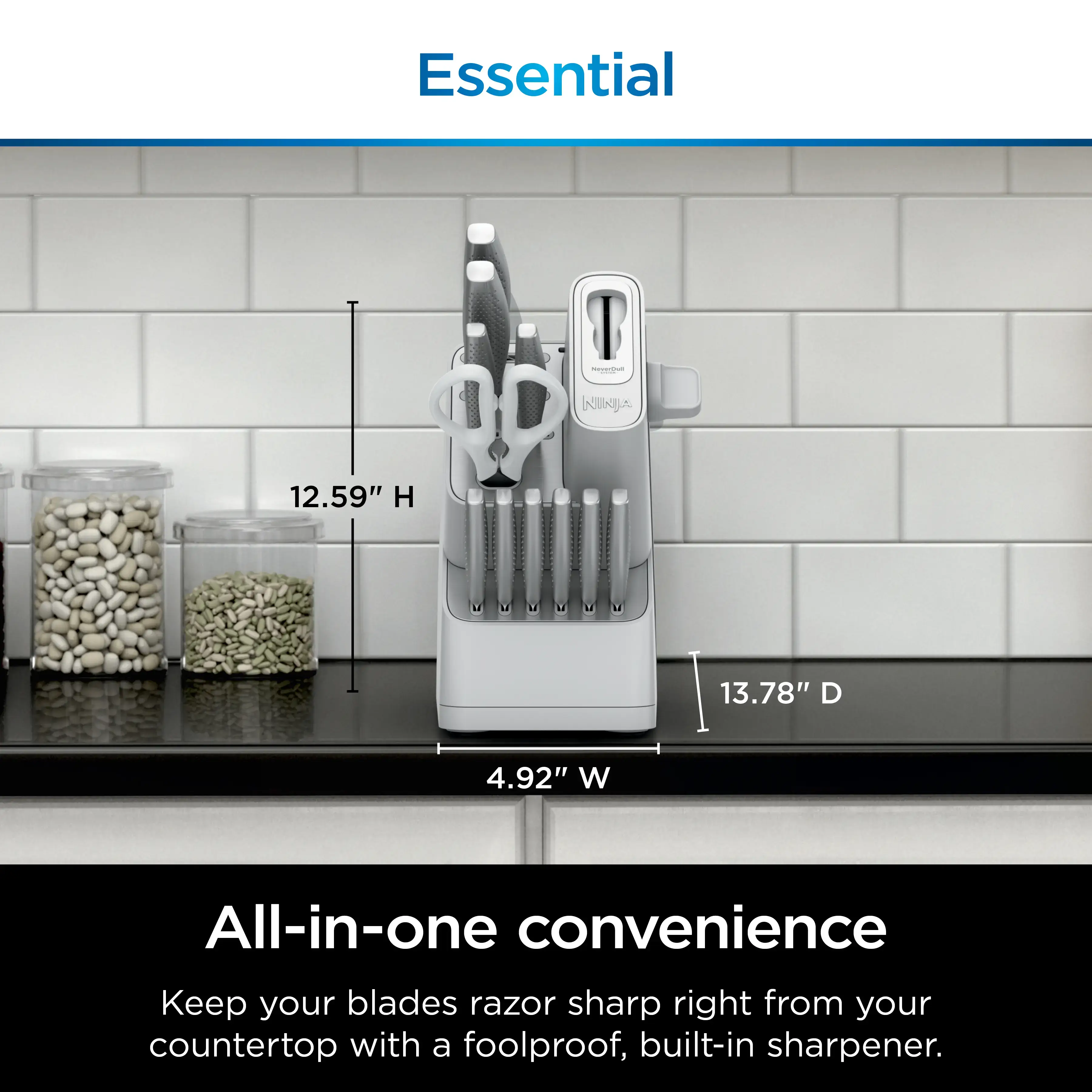 NeverDull Essential Knife System 12 Piece Set