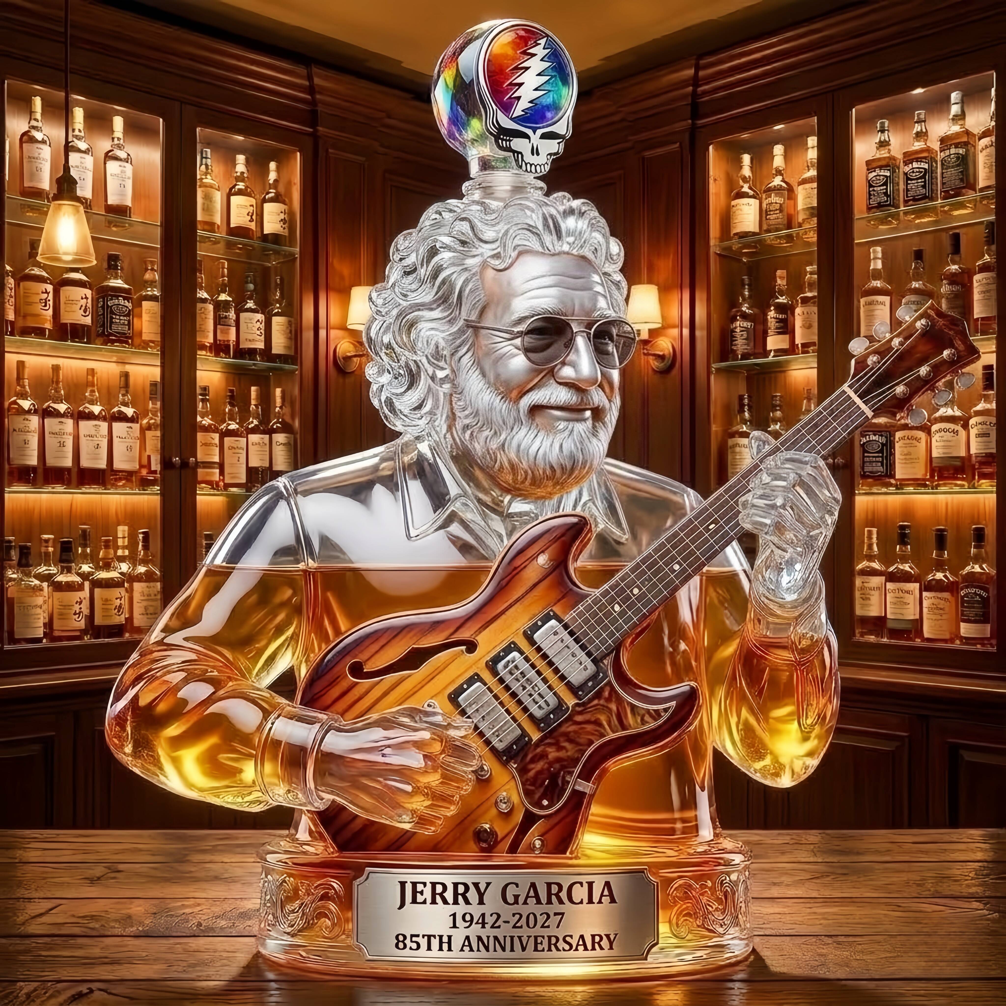 Jerry Garcia 85th Anniversary Whisky Bottle