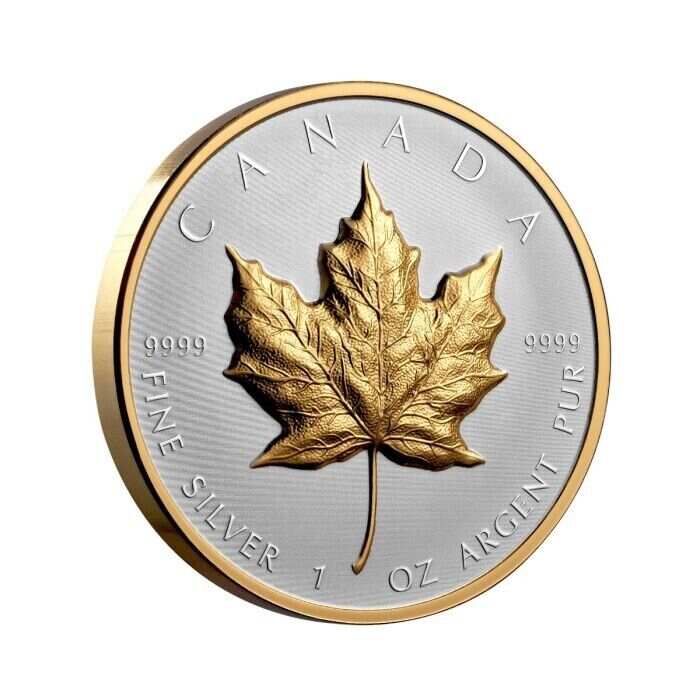 MAPLE LEAF Ultra High Relief 1 Oz Silver Coin 20$ Canada 2023