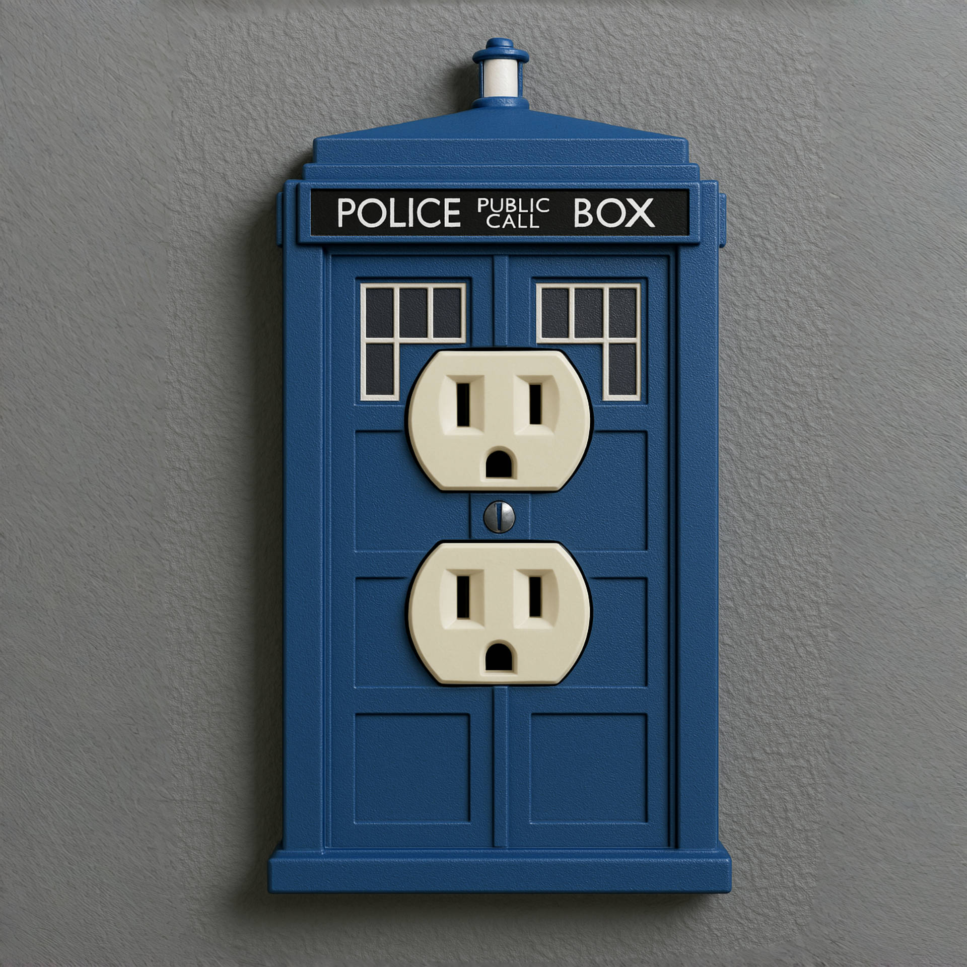 TARDIS Light Switch Cover