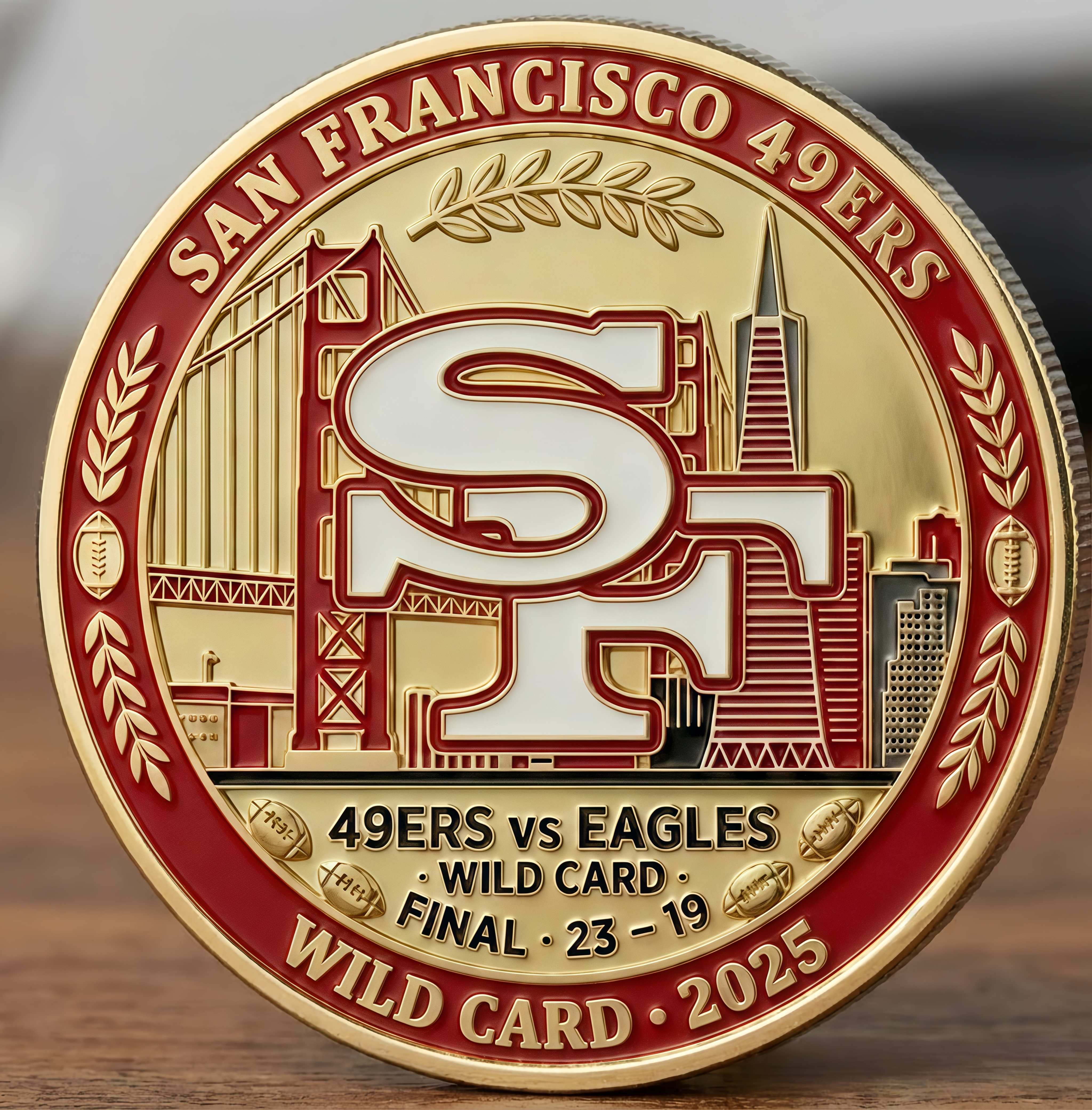 San Francisco 49ers Wild Card Victory Commemorative Coin