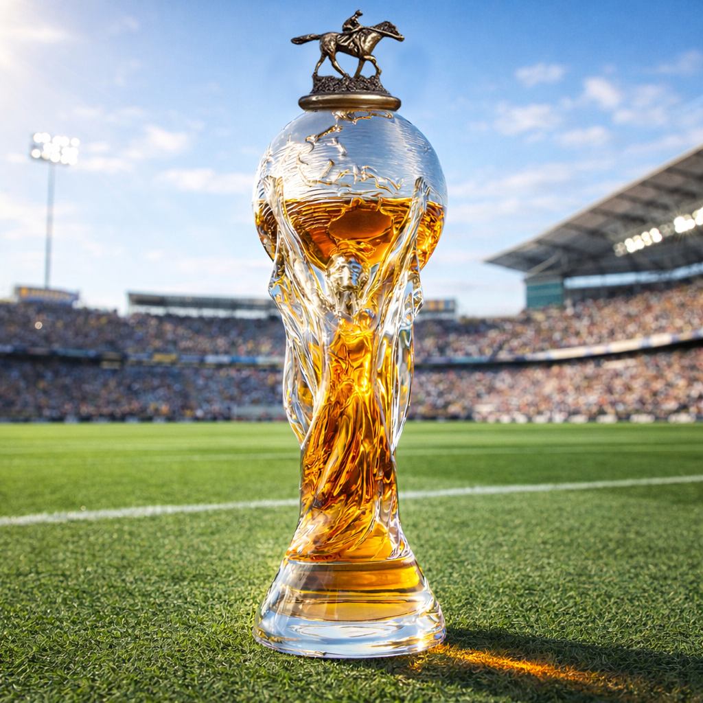 FIFA World Cup Champion Trophy Whiskey Bottle