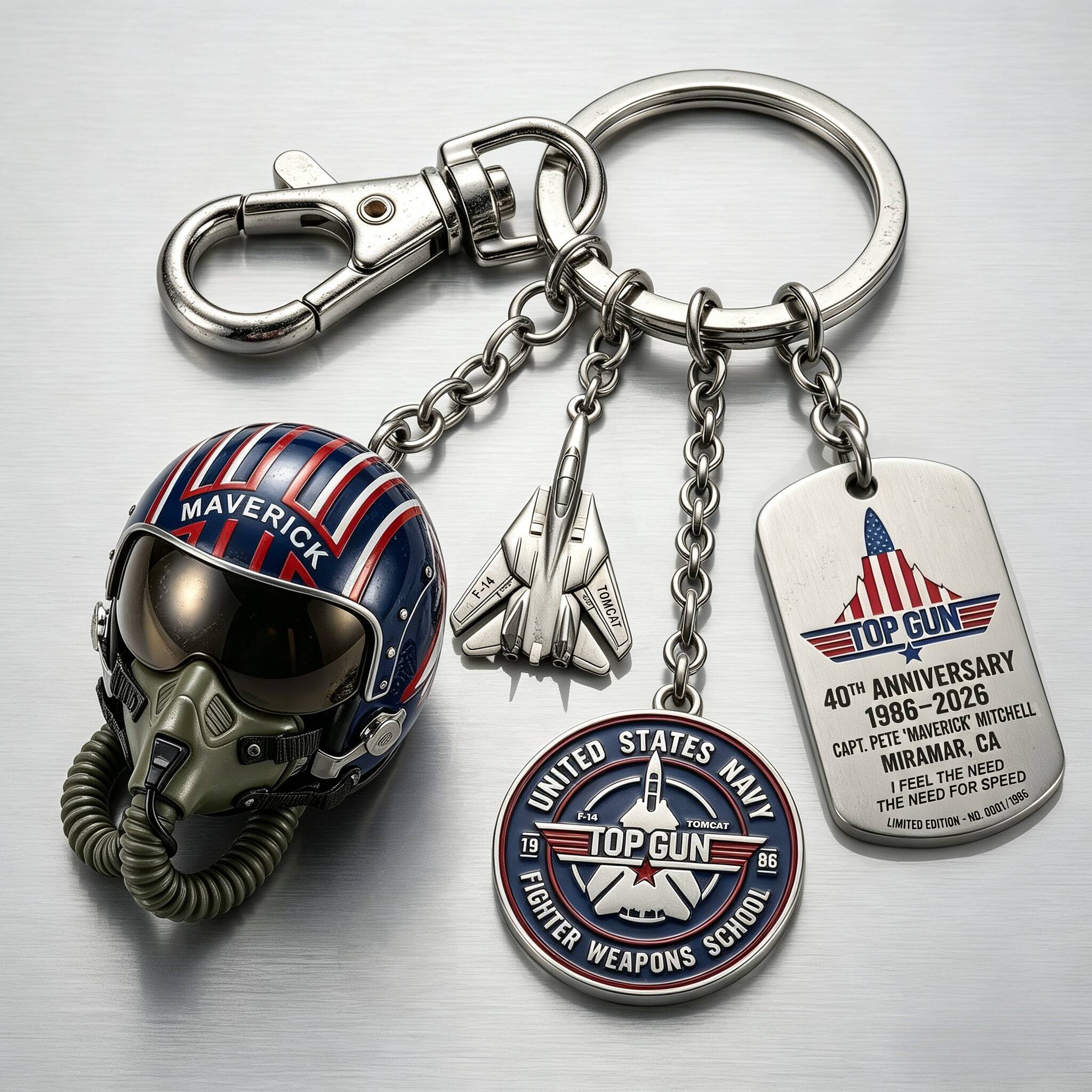 Top Gun Maverick 40th Anniversary Legacy Collector Keychain ✈️