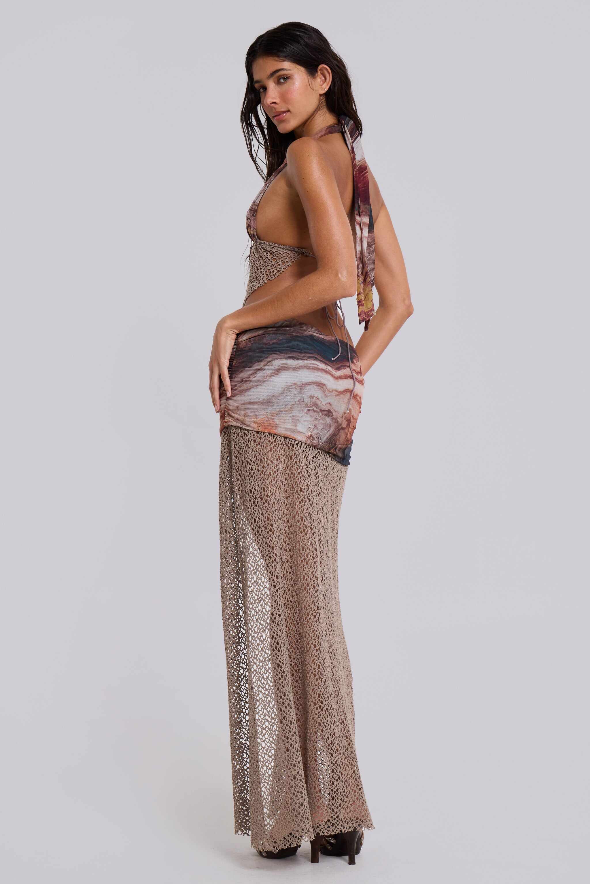 Kumina Layered Maxi Skirt