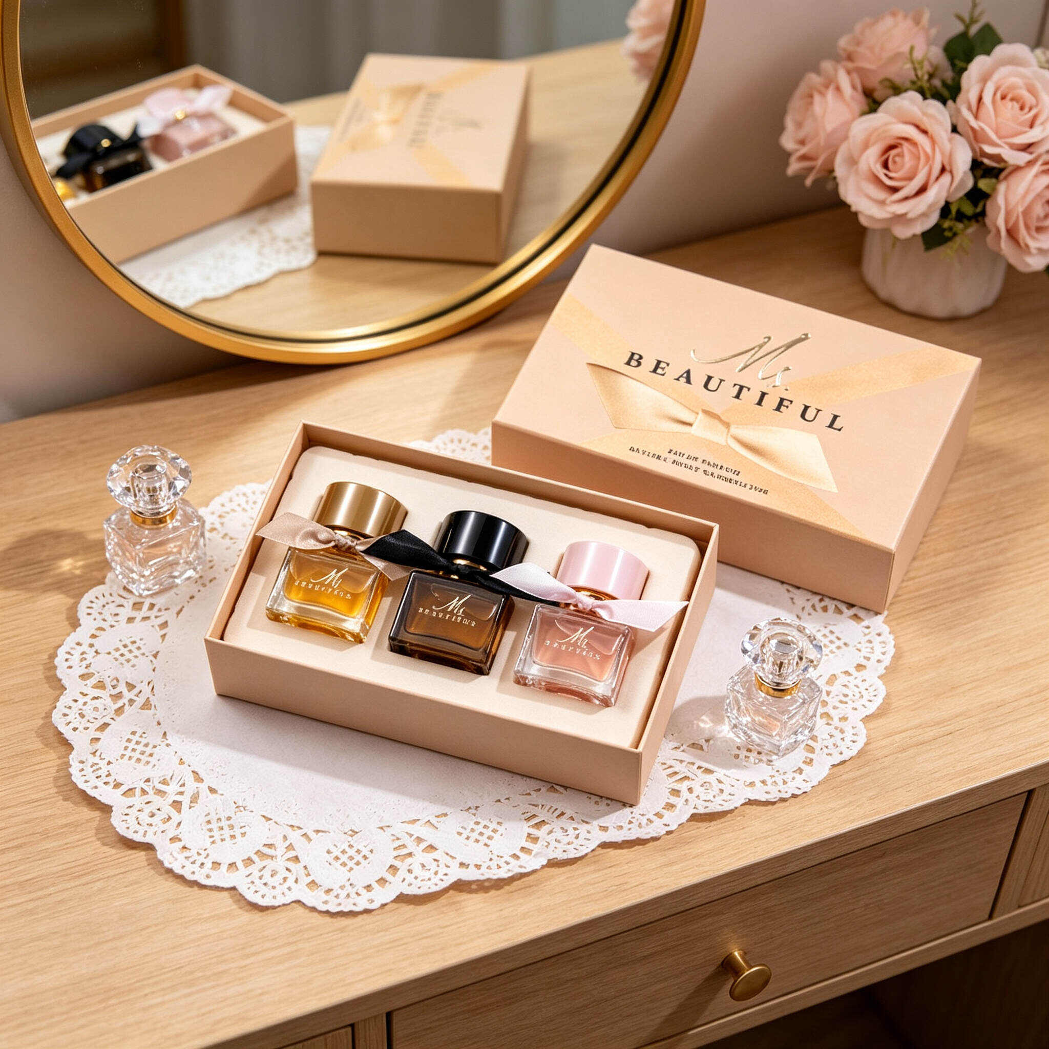 Ms.BEAUTIFUL 3-In-1 Women Mini Perfume Gift Set30ML*3