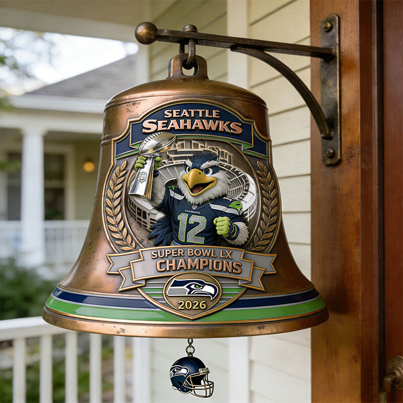 Seattle Seahawks Super Bowl LX Champions Outdoor Victory Bell