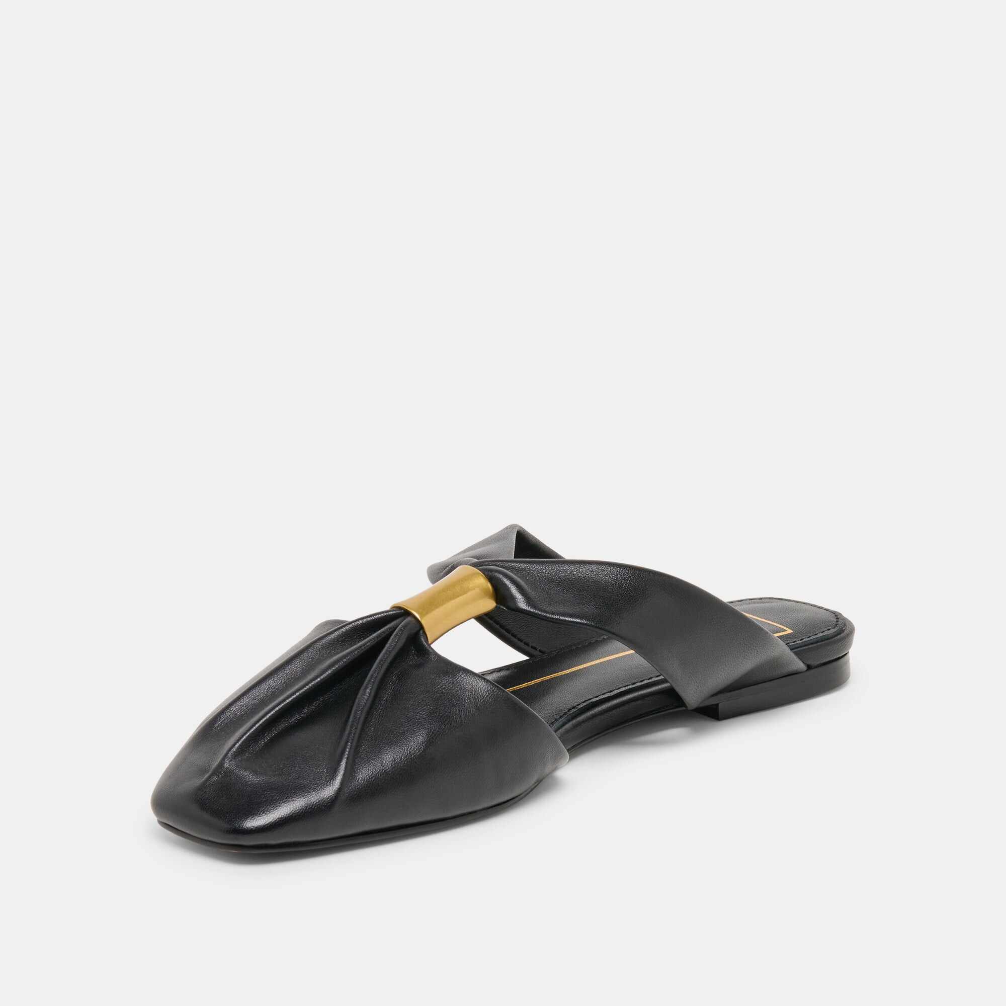 FRANEY FLATS BLACK LEATHER
