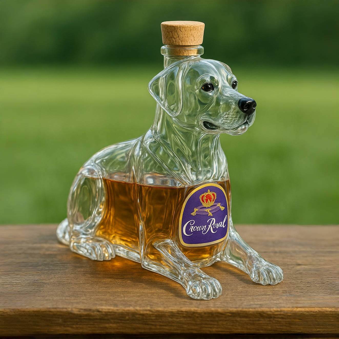 Labrador Retriever Whiskey Bottle