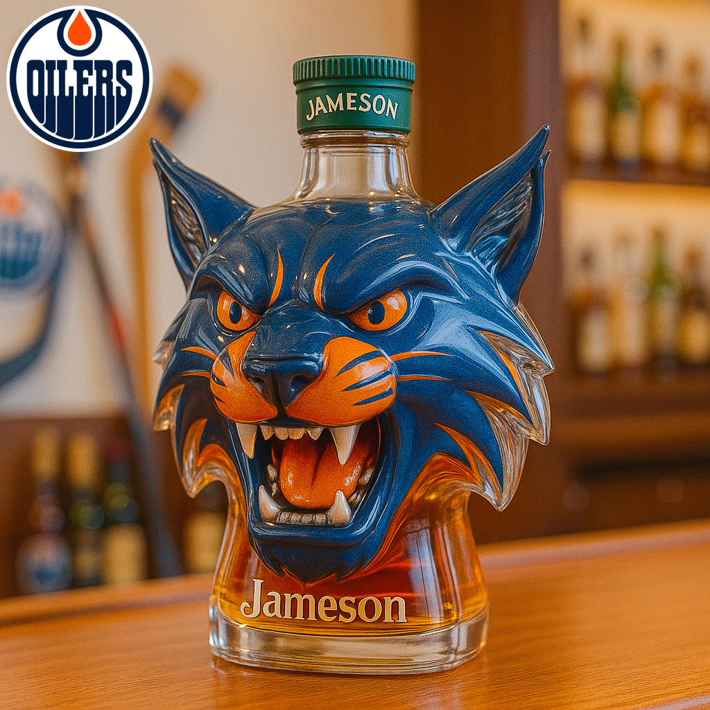 Edmonton Oilers Mascot Hunter Bottle