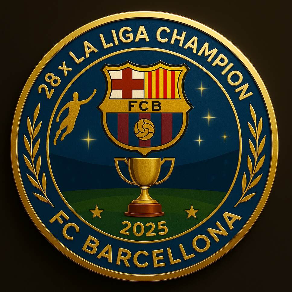 Barcelona 28th La Liga Champion Coin