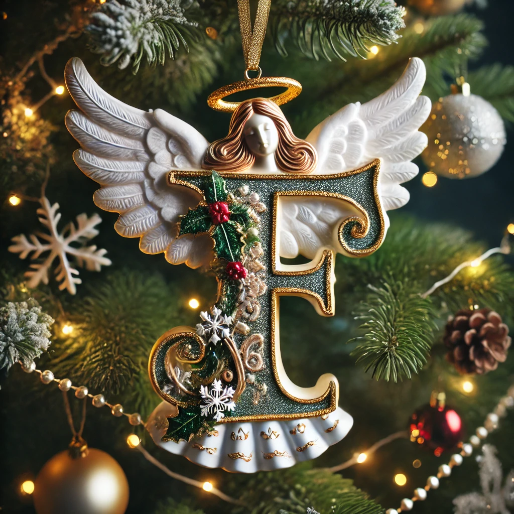 Angel Letter Christmas Tree Ornament