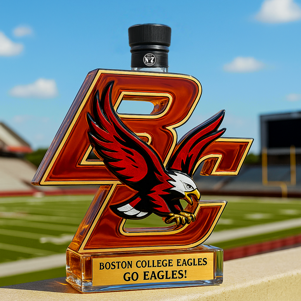Boston College whiskey bottle