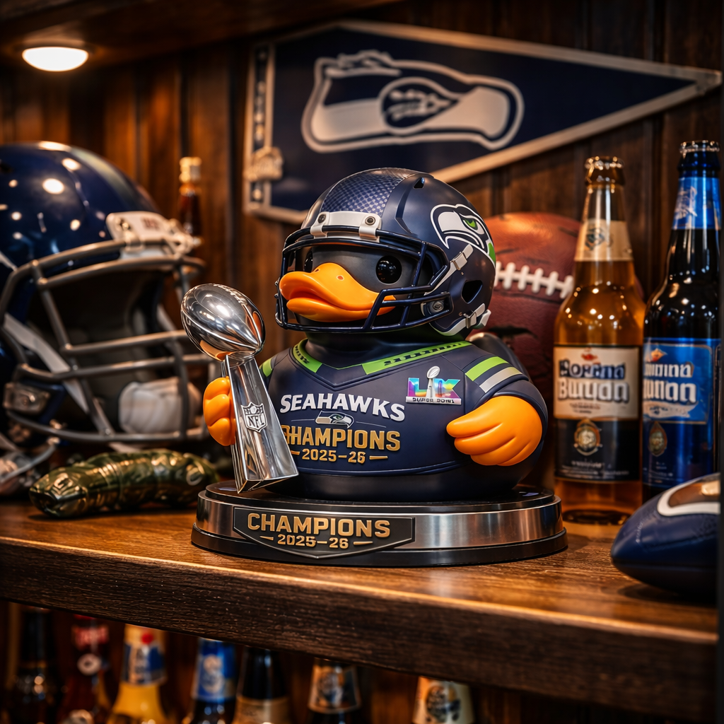 [PRE-ORDER]Seattle Seahawks Super Bowl Champion Collectible Duck
