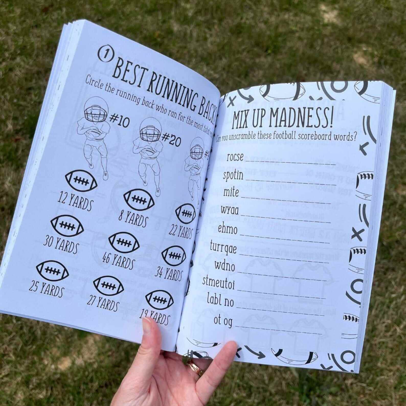 Football Activity Book for Kids Football Activity Pages for Ages 7-11