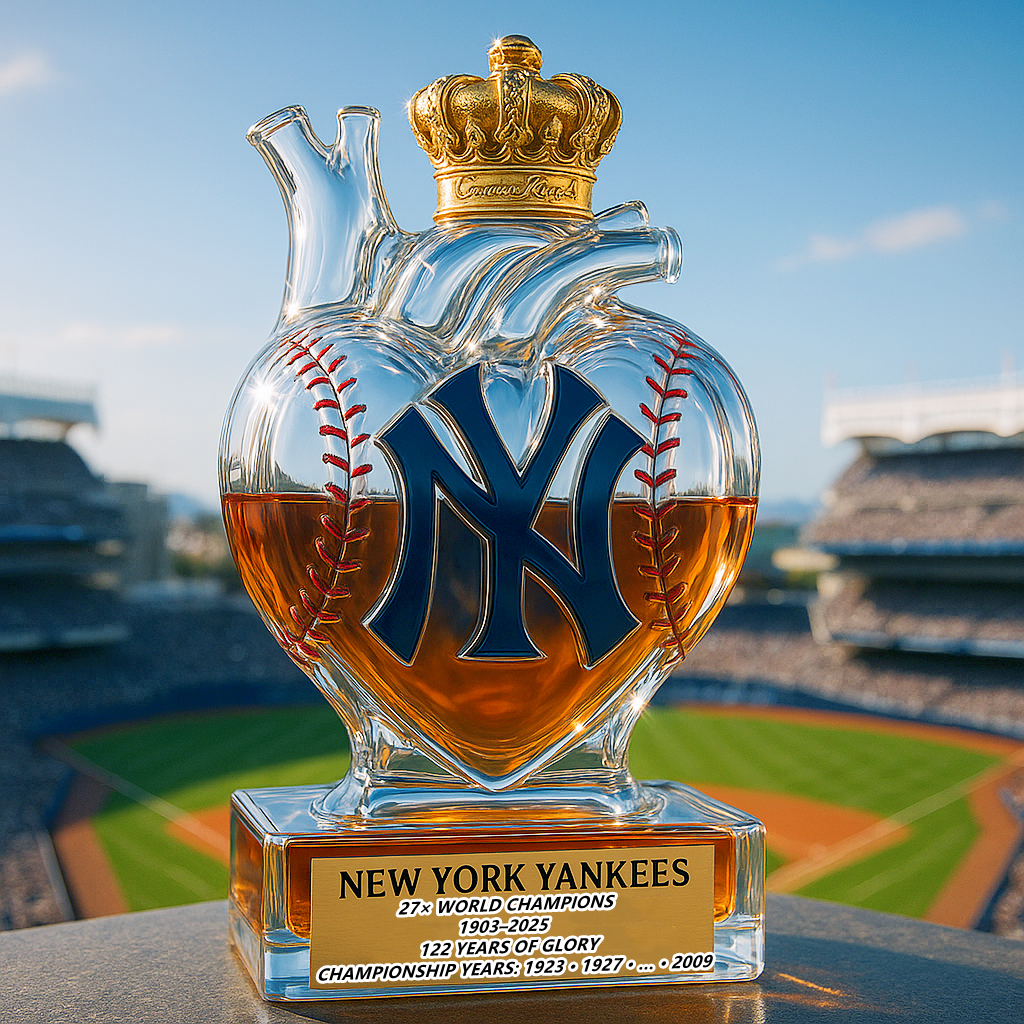 Heart of the Yankees Whiskey Bottle
