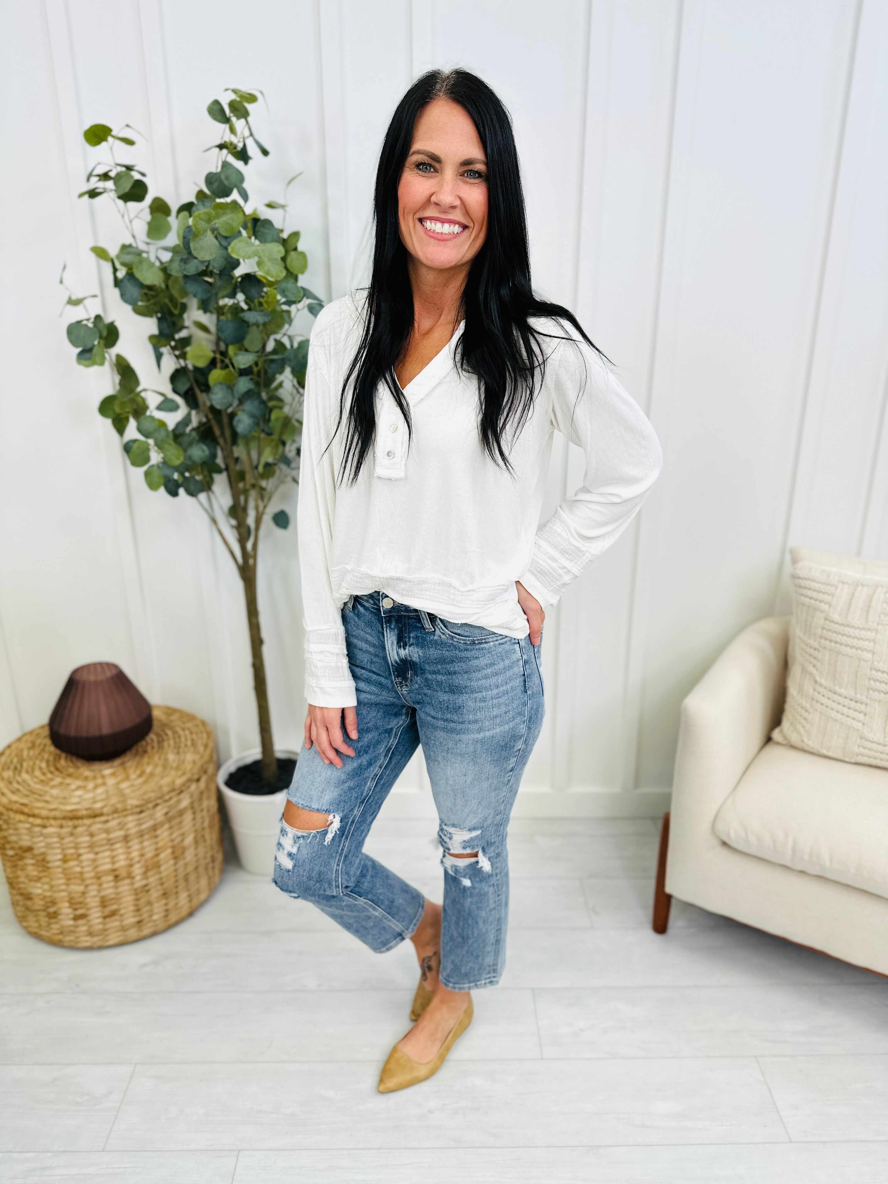 Lovervet REG/CURVY Don't Crop Me Cropped Straight Jeans