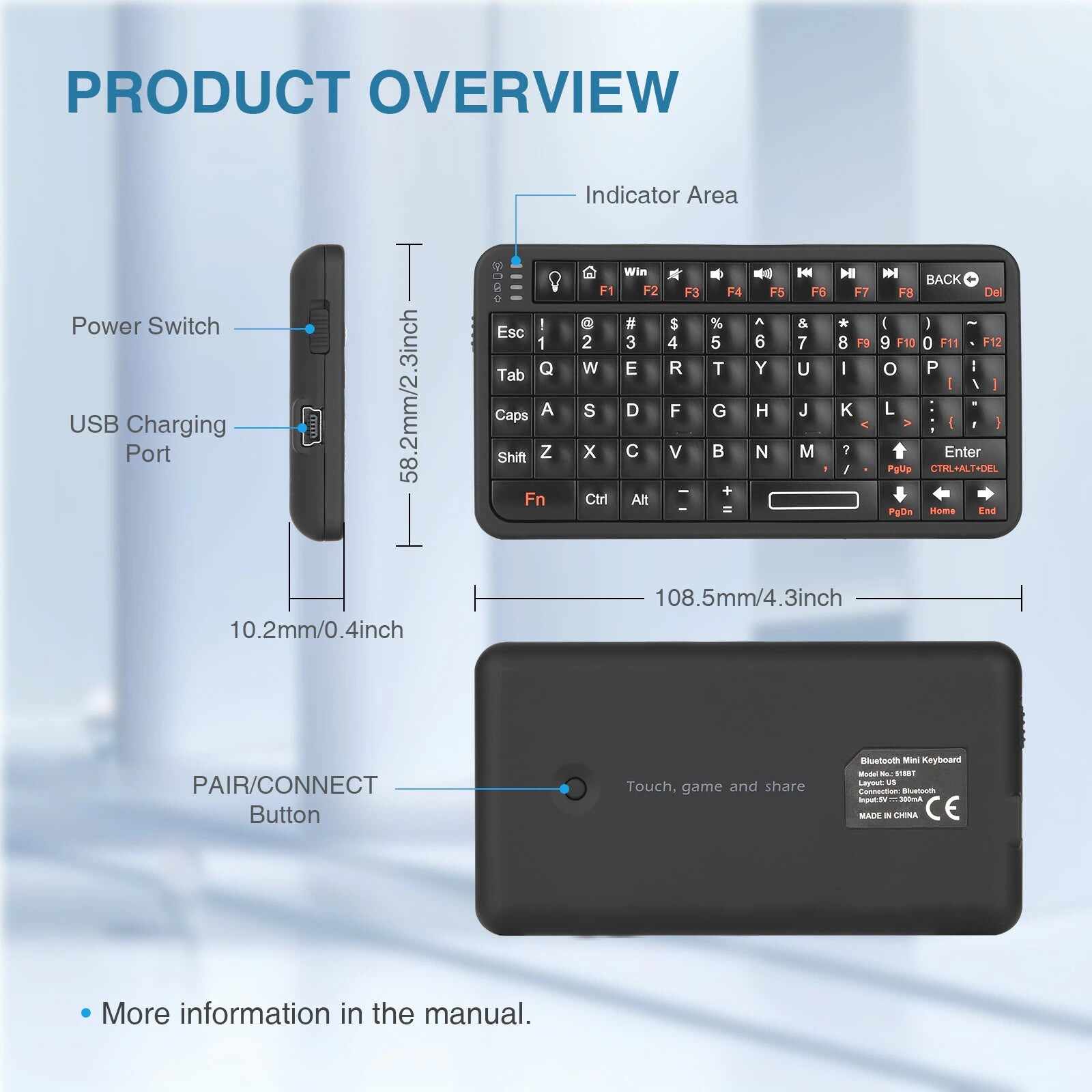 2in1 Wireless Freedom Air Keyboard