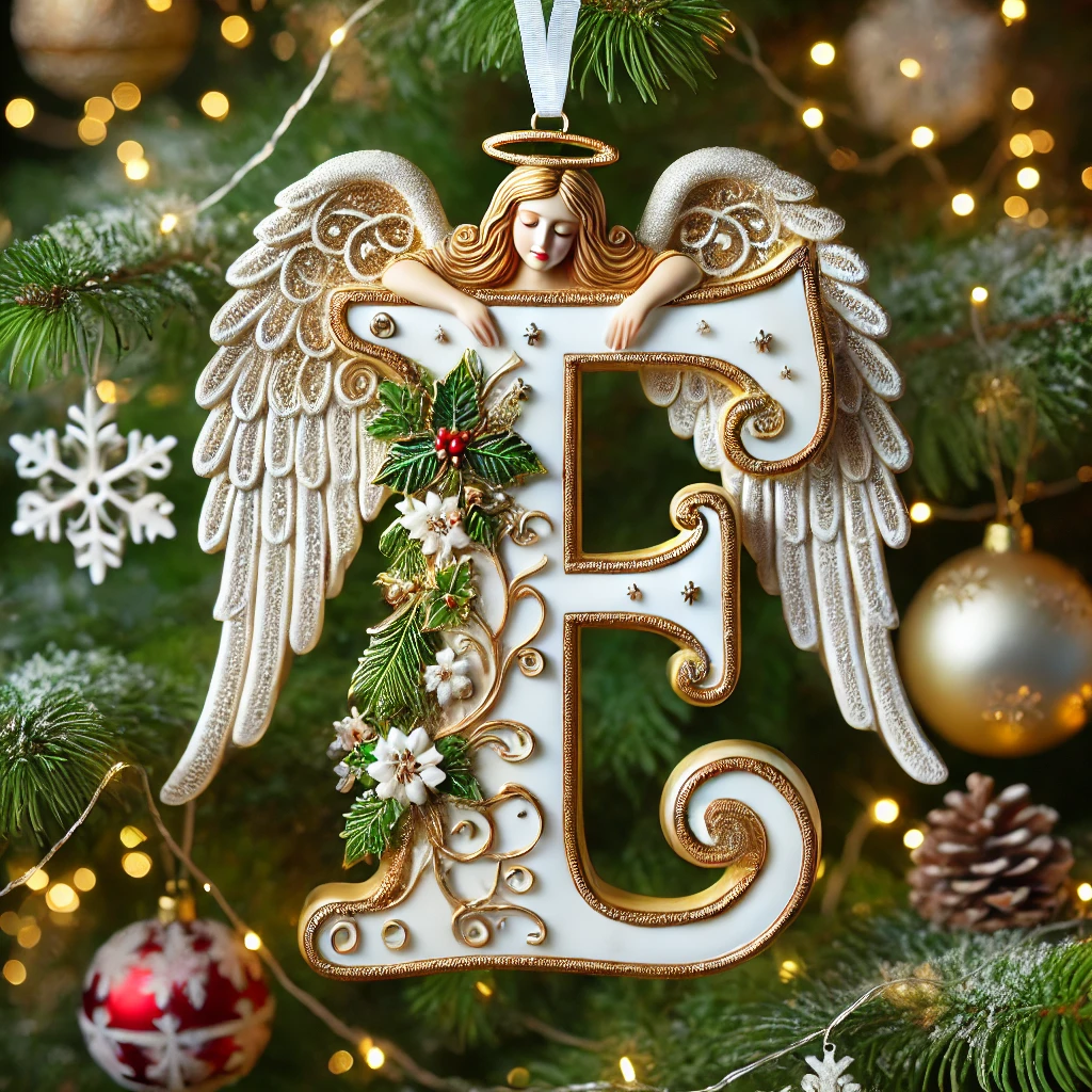 Angel Letter Christmas Tree Ornament
