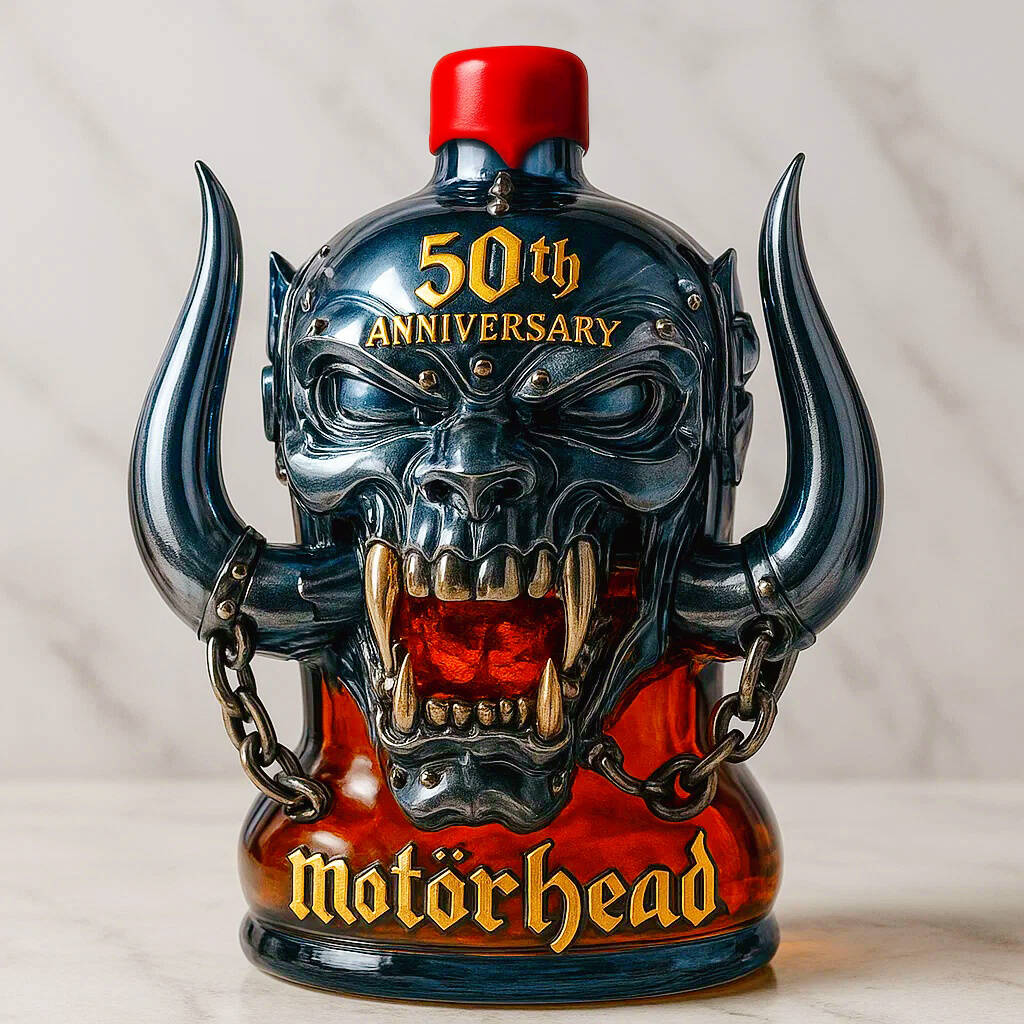 Motörhead 50th Anniversary Whisky Bottle