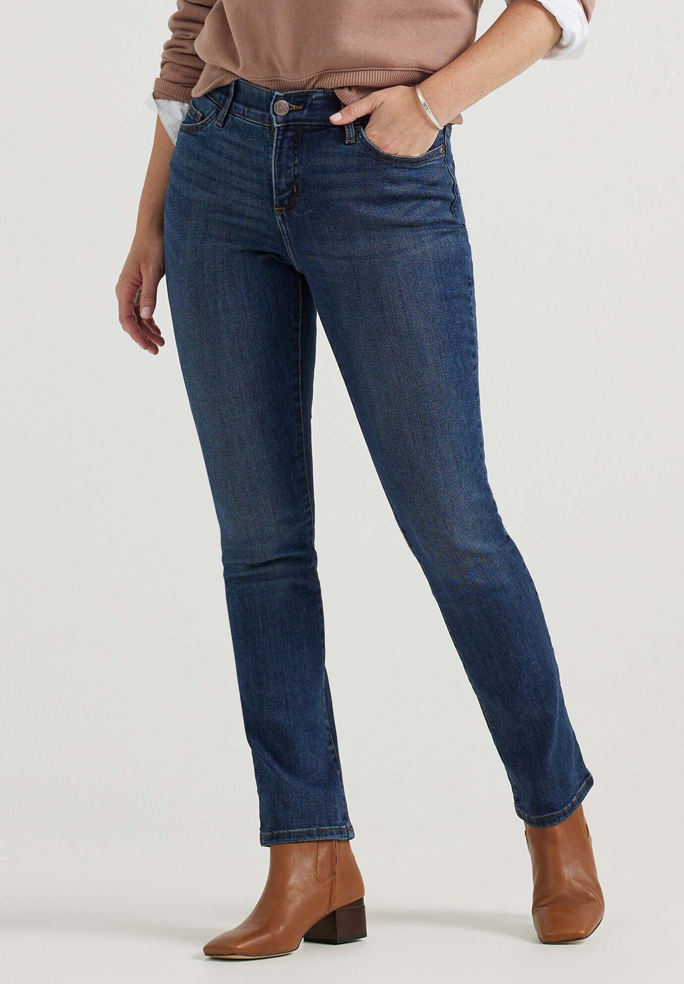 Ultra Lux Comfort With Flex Motion Stright Leg Jean Jean