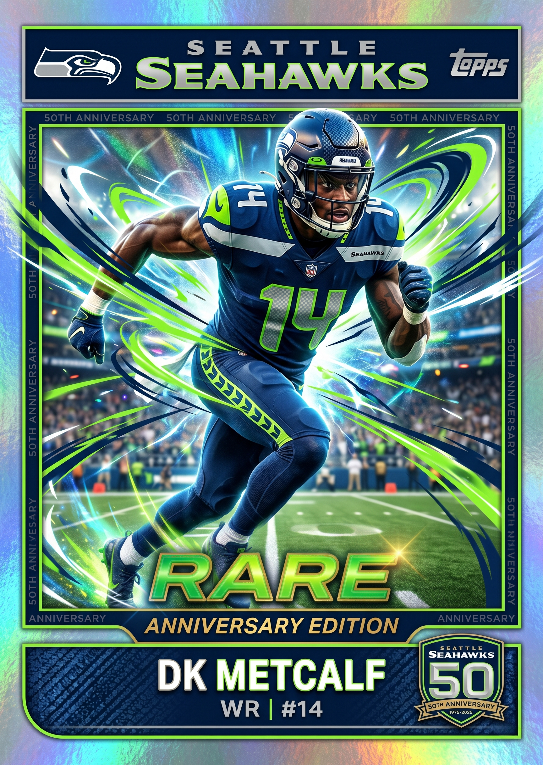 Seattle Seahawks 50th Anniversary Hobby Box