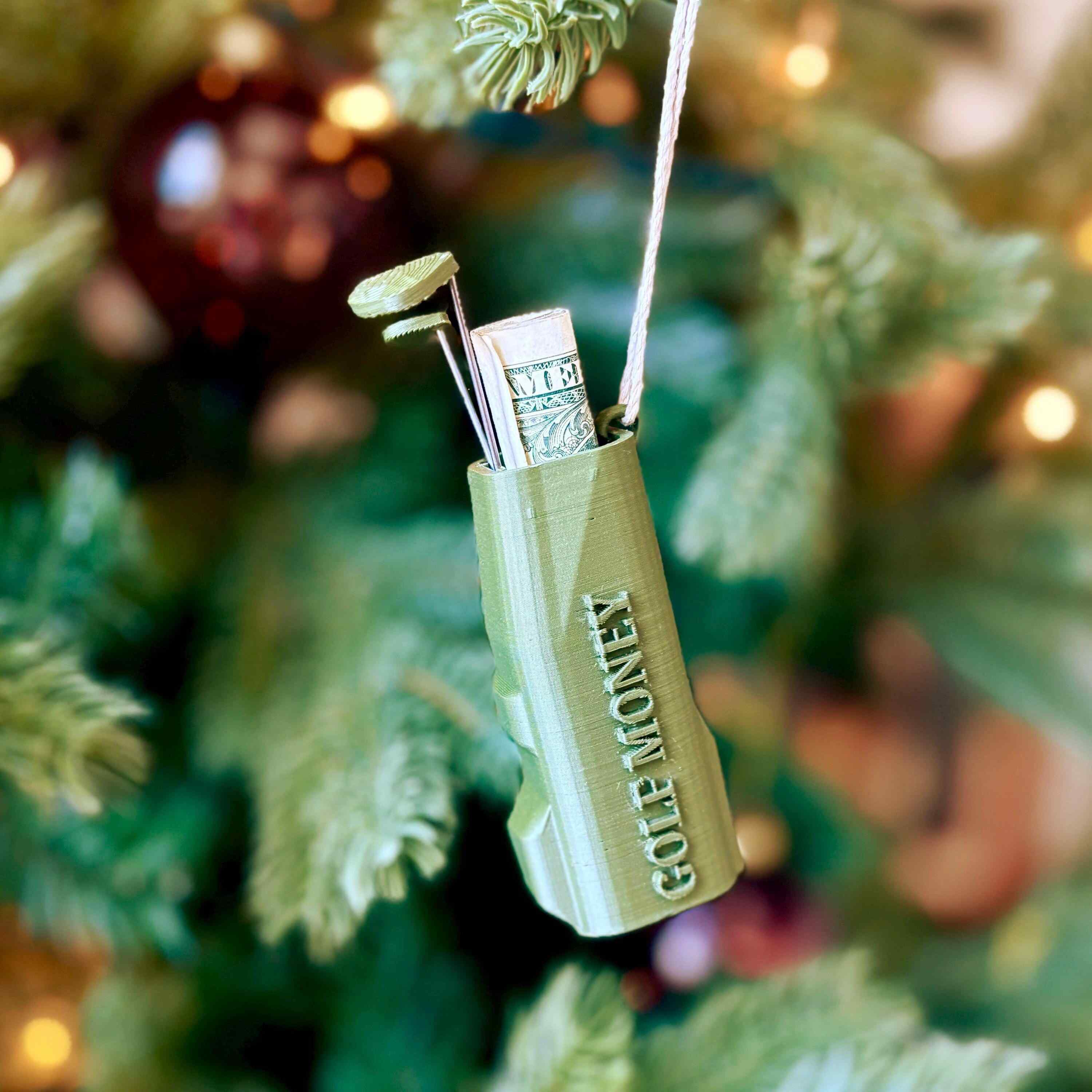 Golf Bag Money Holder Ornament
