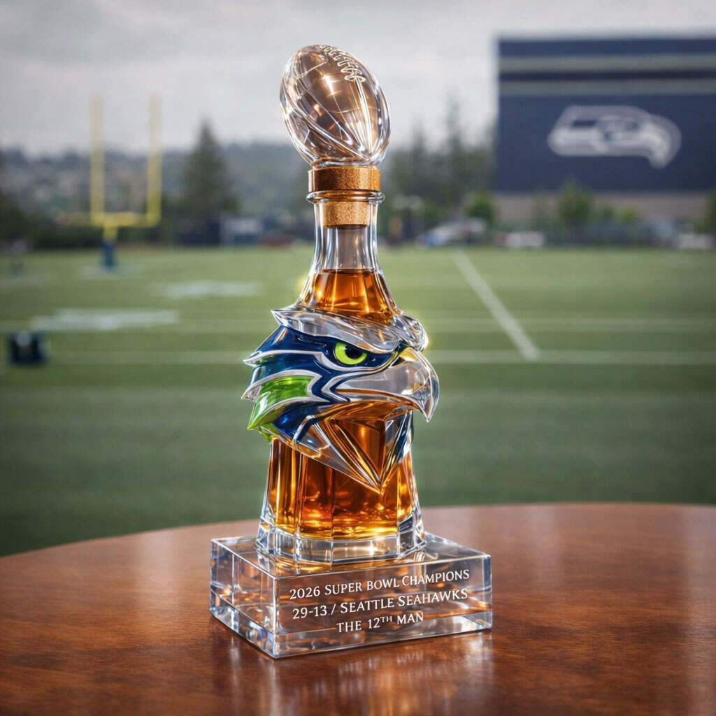 Seahawks 2026 Super Bowl Champions Whiskey Decanter