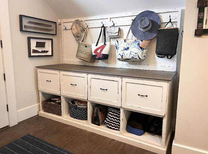 MARKLEY hall tree Mudroom bench storage unit