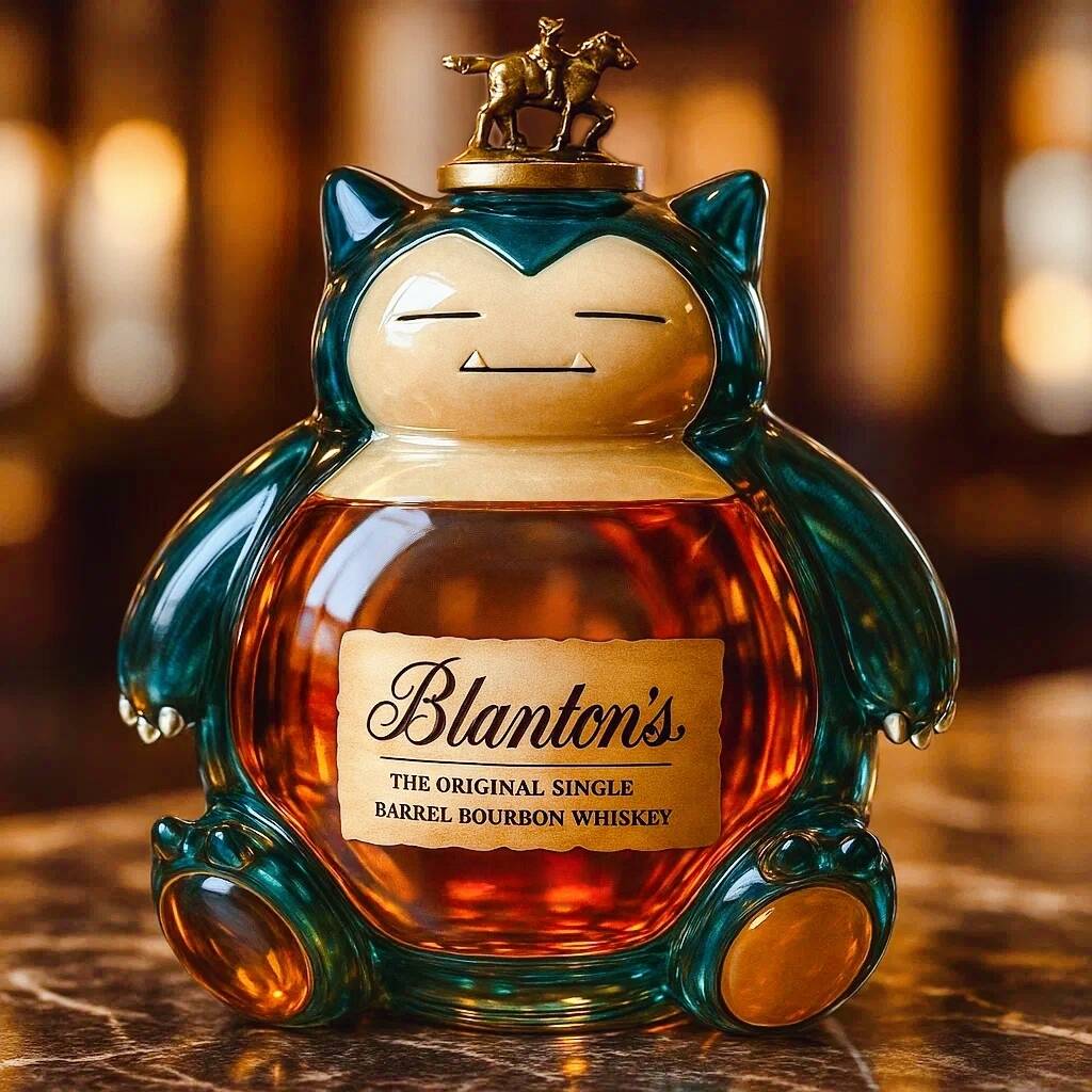 Snorlax Whiskey Bottle