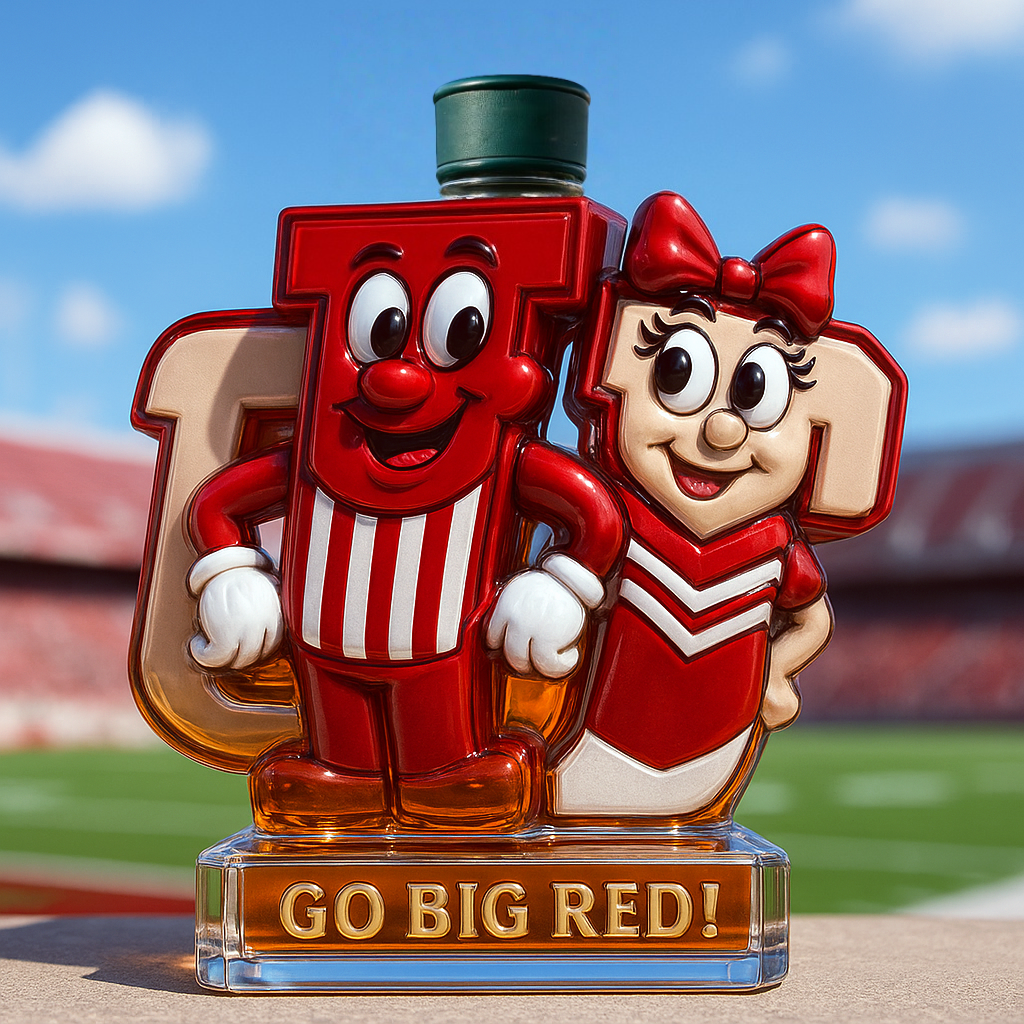 Indiana Hoosiers Mr. IU & Ms. IU Limited Edition Whiskey Bottle