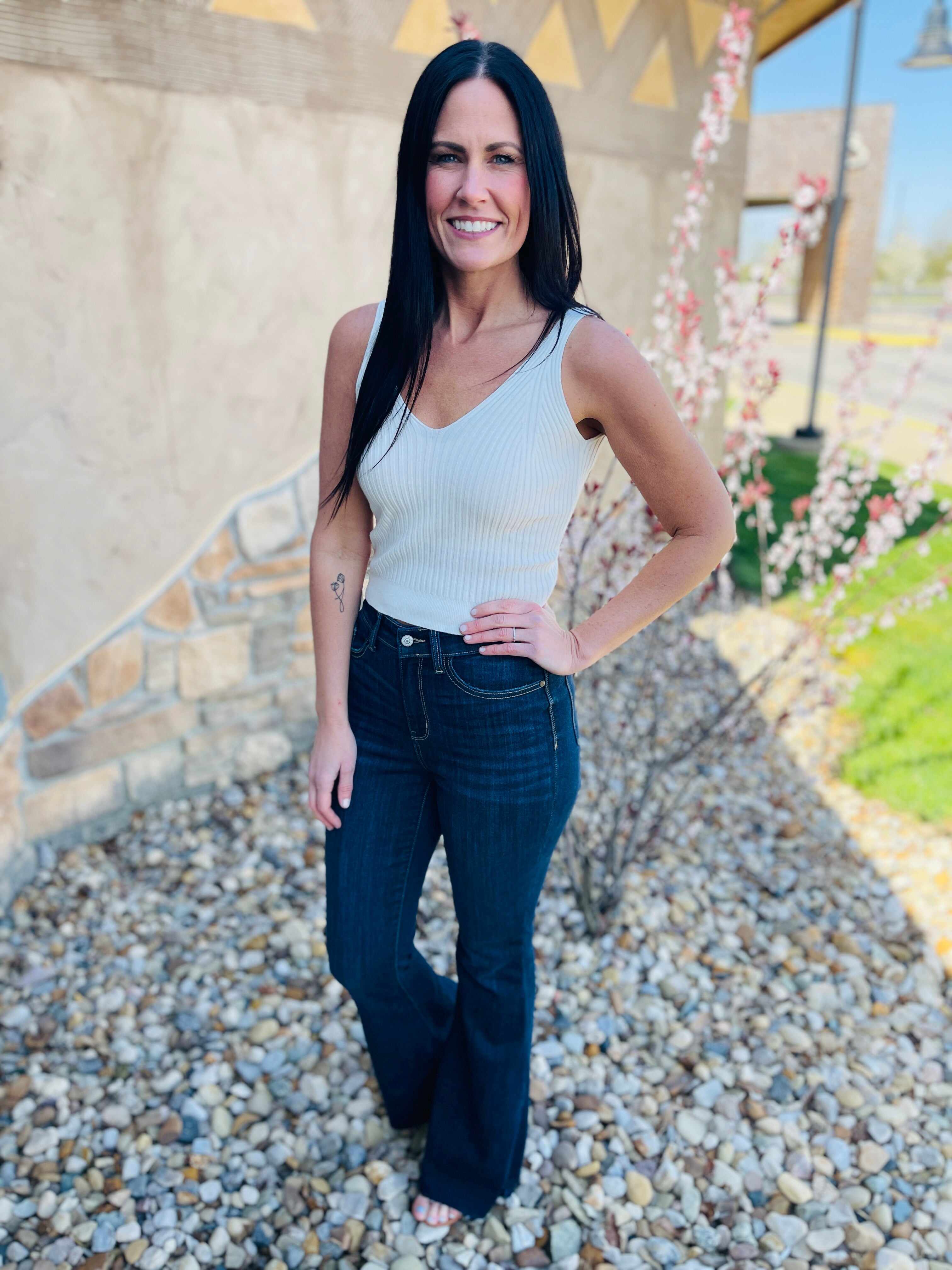 RESTOCK! REG/CURVY See Ya There Flare Jeans