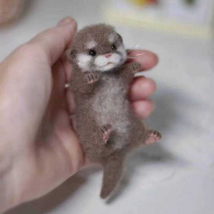 🦦Cute Mini Needle Felted Otter