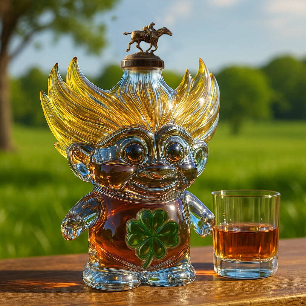 Troll Doll Whiskey bottle