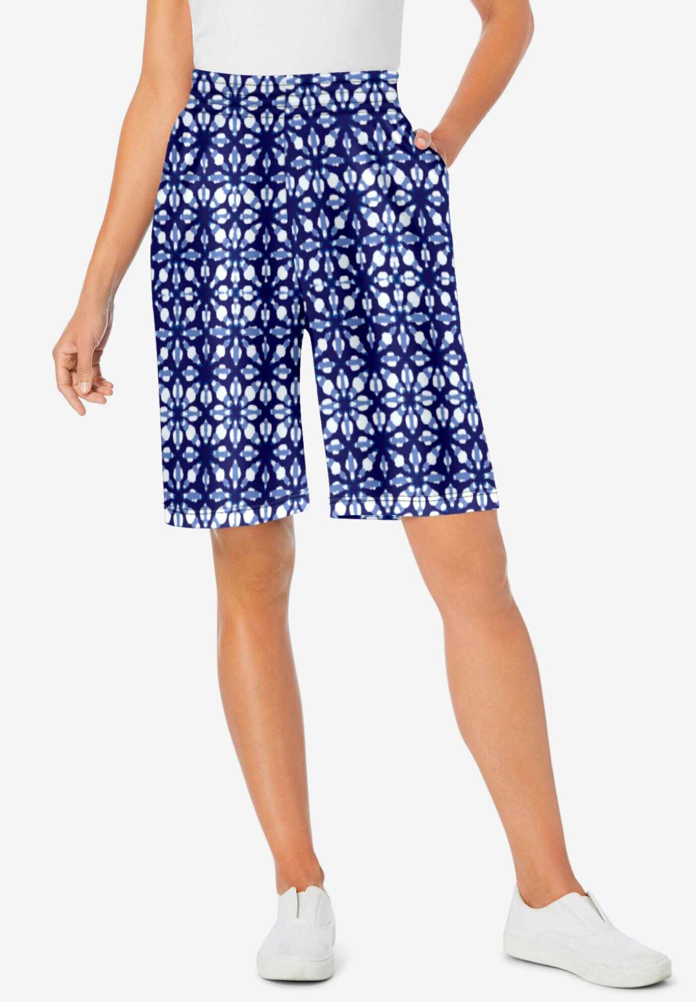 Elastic-Waist Knit Short