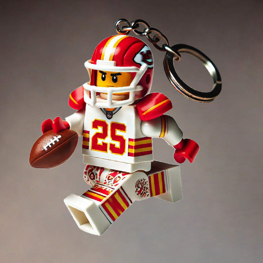 Football Team Building Set Kit Keychain