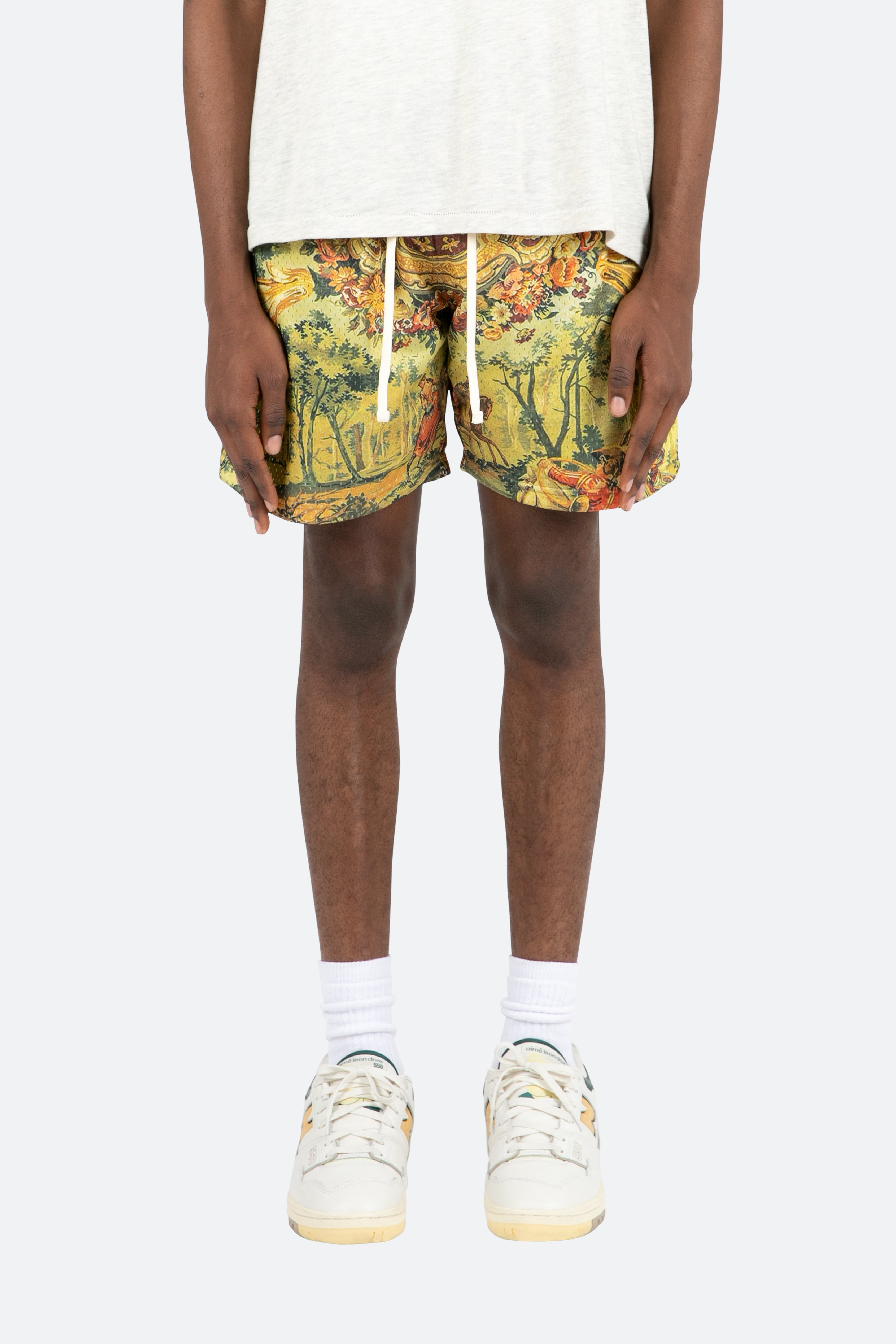 Tapestry Mesh Shorts - Multi