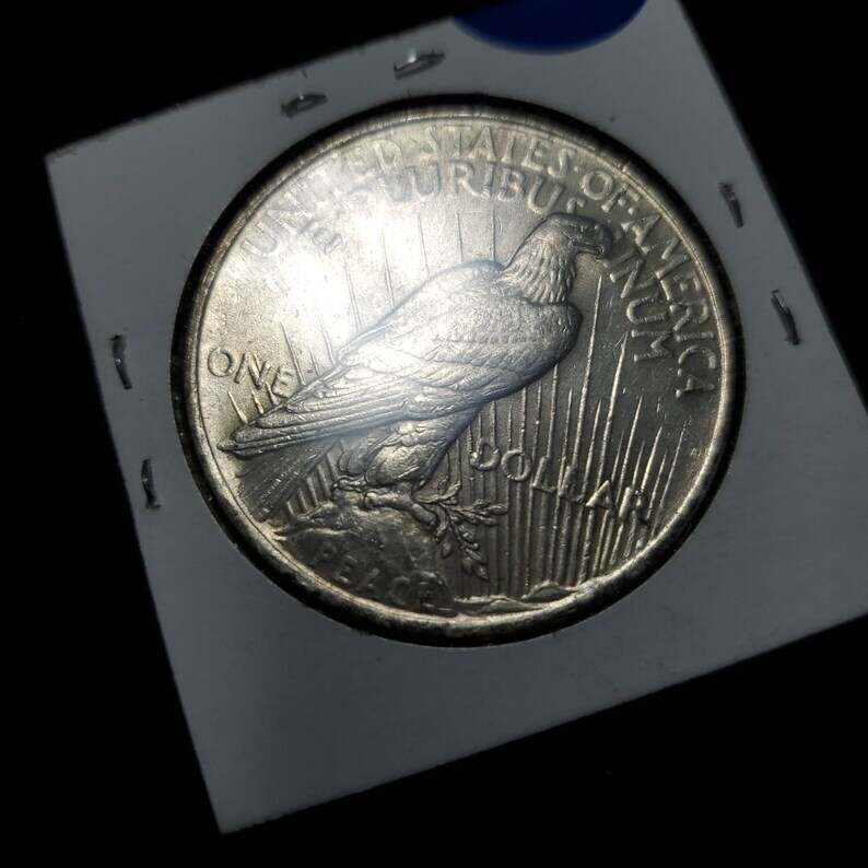 1922 Silver Peace Dollar AU/BU  -  Lot#930