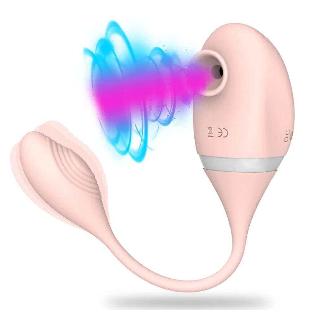2-in-1 Clitoris Sucking & Vibrating Egg: Powerful Stimulator for Women