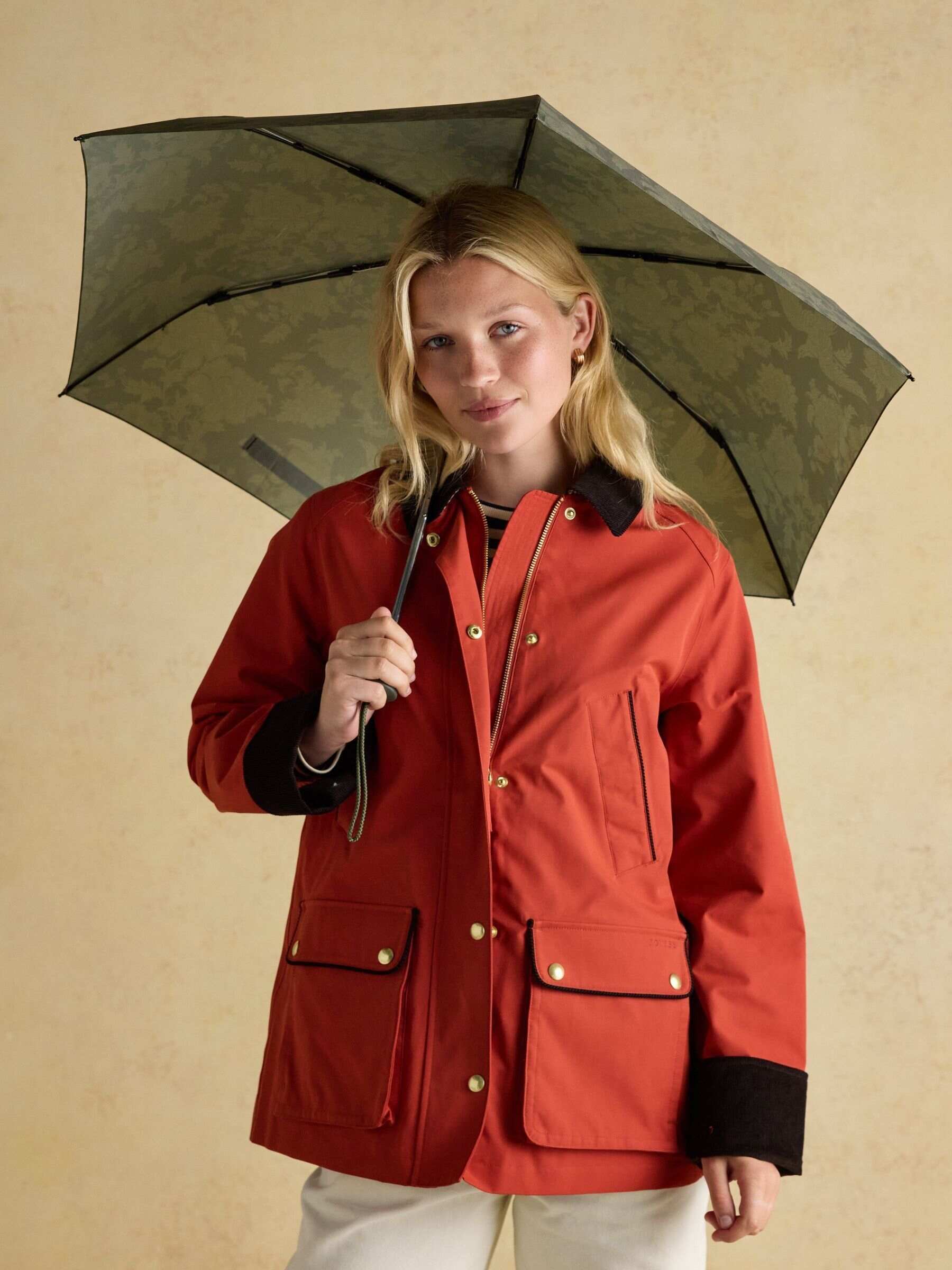 Rayne Green Printed Umbrella