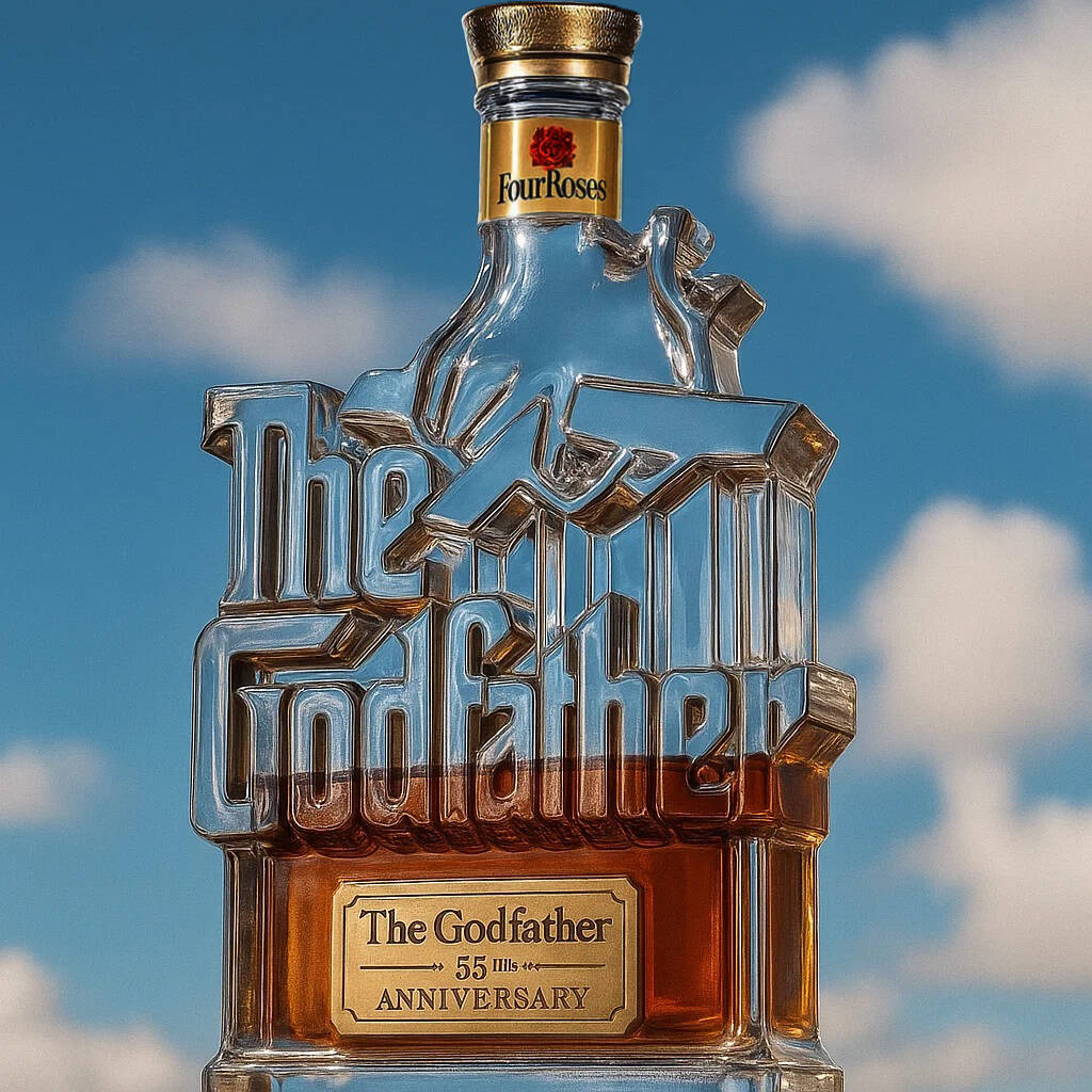 The Godfather 53rd Anniversary Whisky Bottle